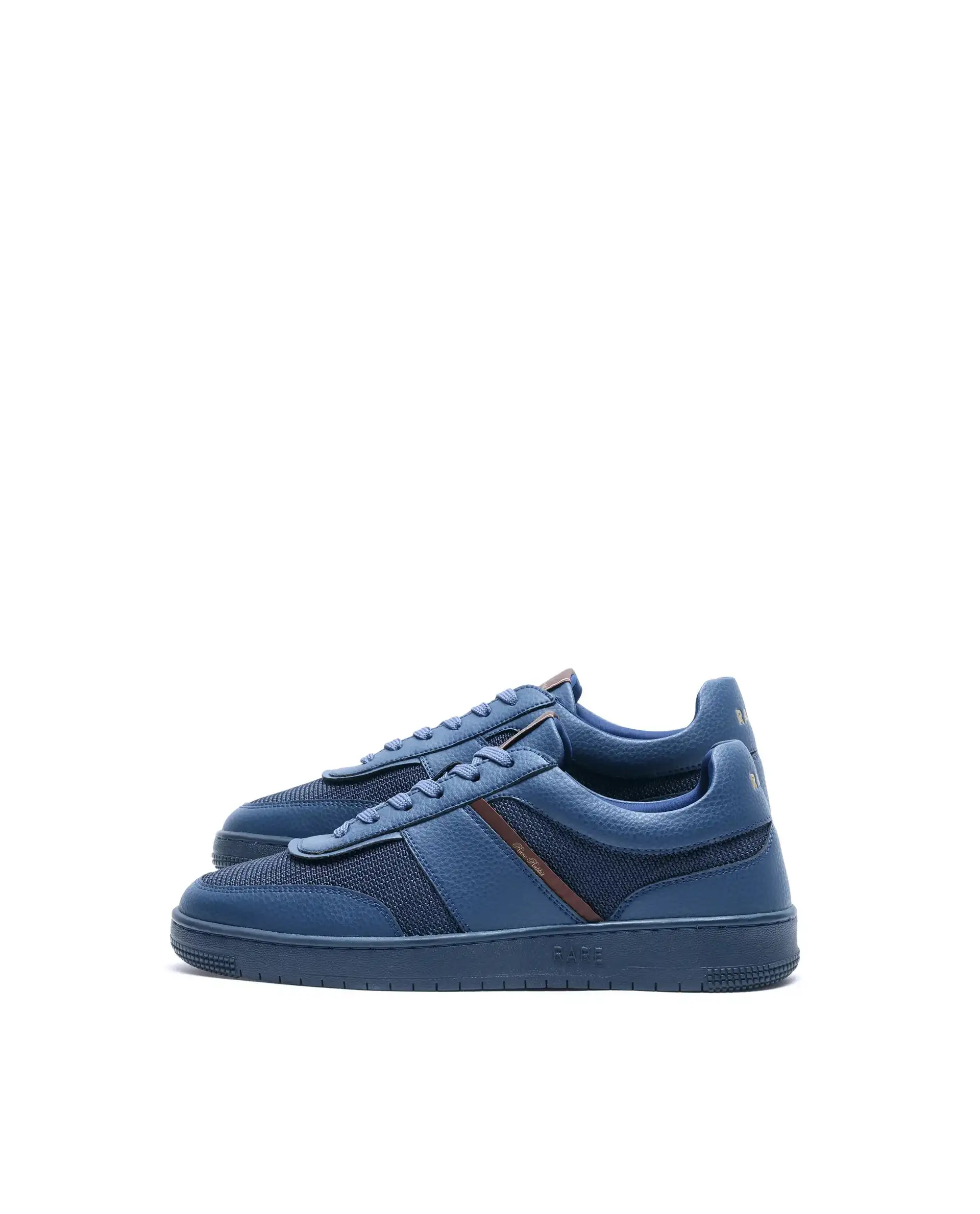 Rare Rabbit Men's Rubo Navy Micro Leather Sneaker - Image 7