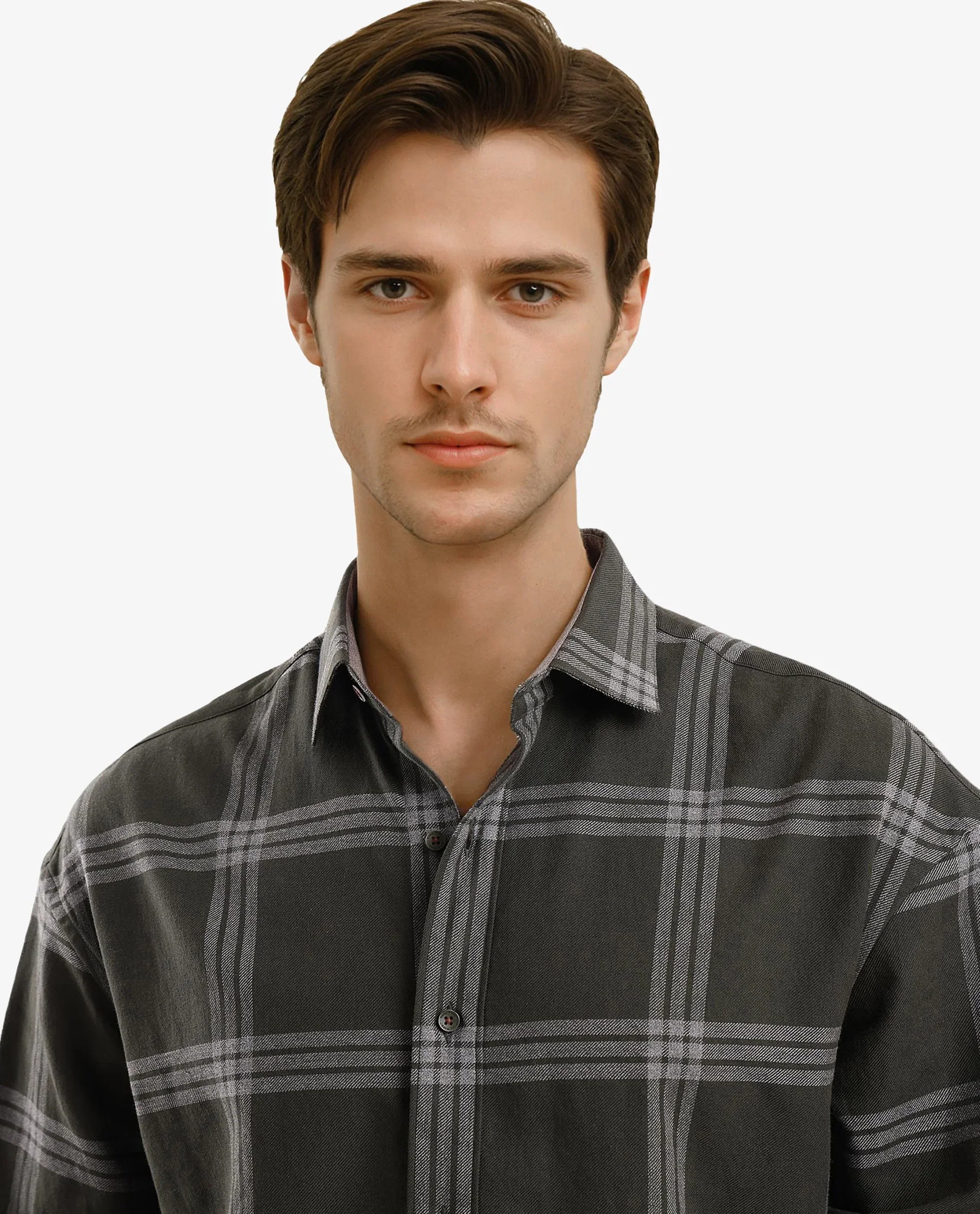 Rare Rabbit Men's Russ Dark Green Cotton Checked Print Regular Fit Full Sleeve Collared Shirt - Image 7