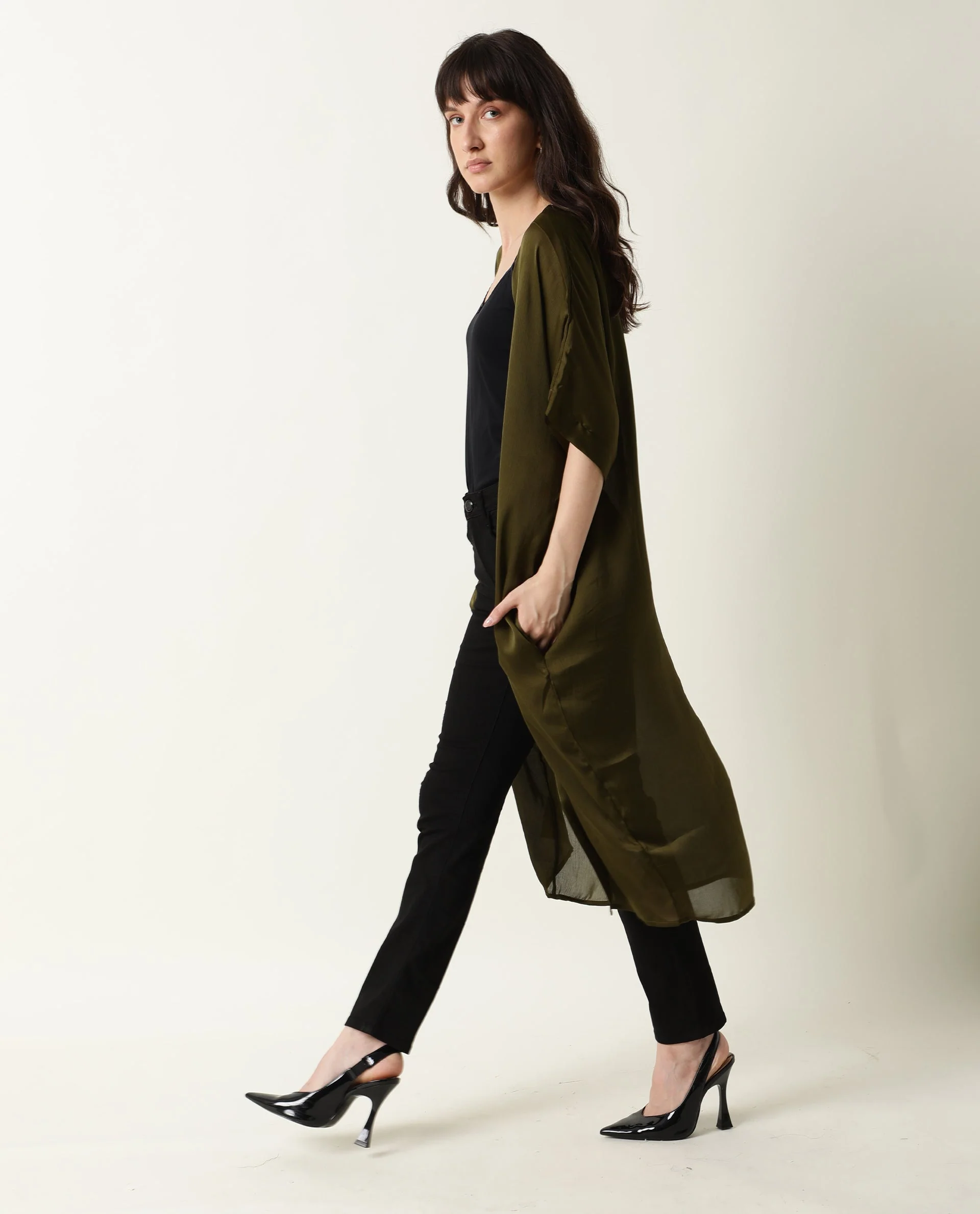 Rareism Women's Saga Green Outer Wear - Image 12