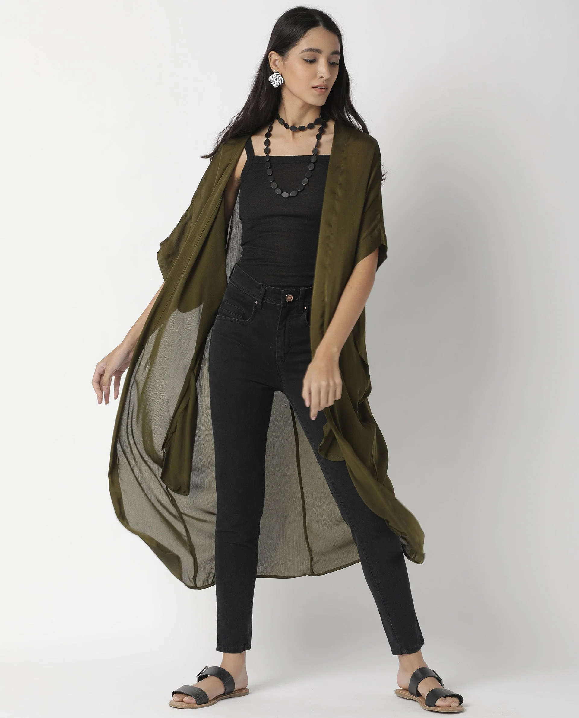 Rareism Women's Saga Green Outer Wear - Image 15
