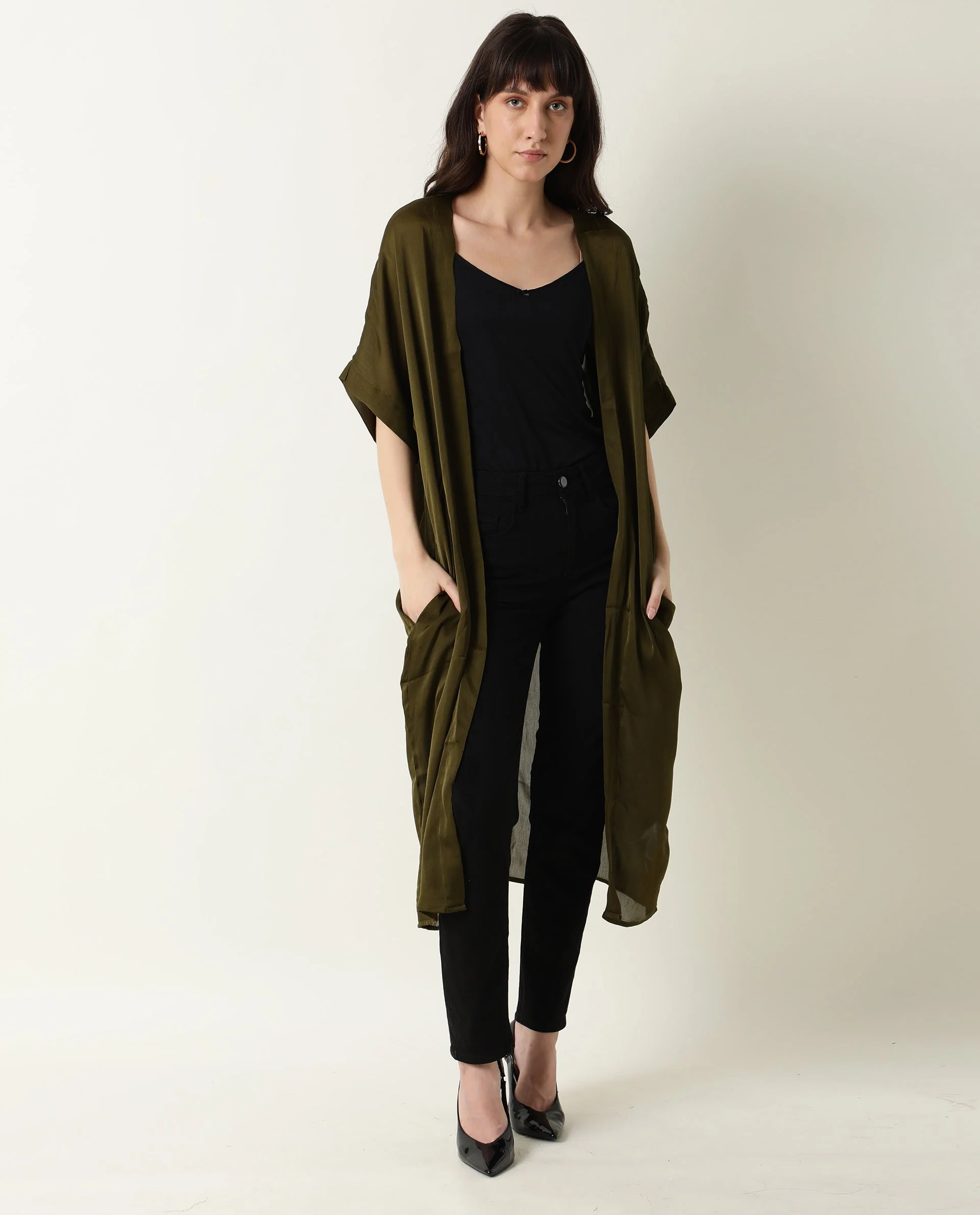 Rareism Women's Saga Green Outer Wear - Image 2