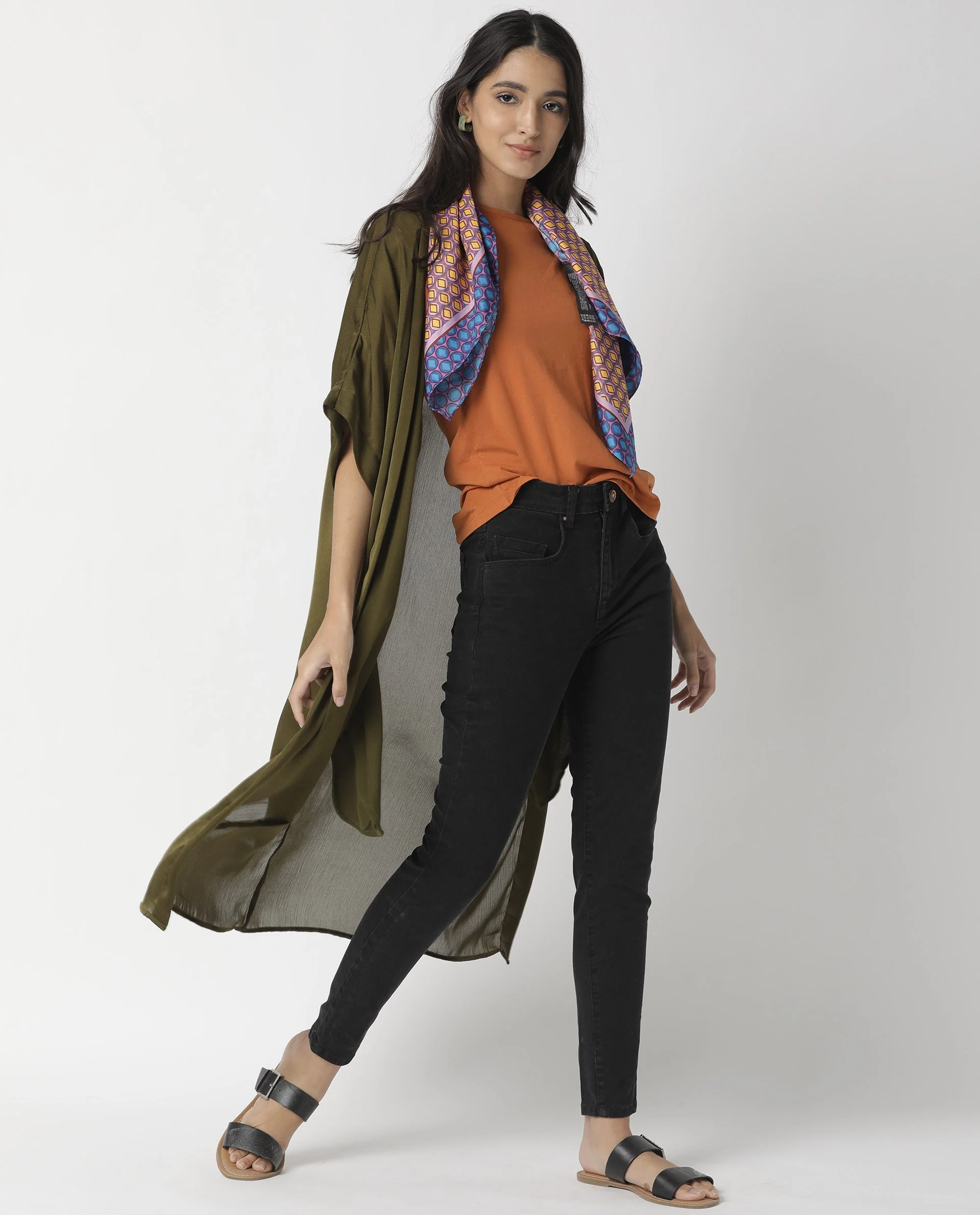 Rareism Women's Saga Green Outer Wear - Image 4