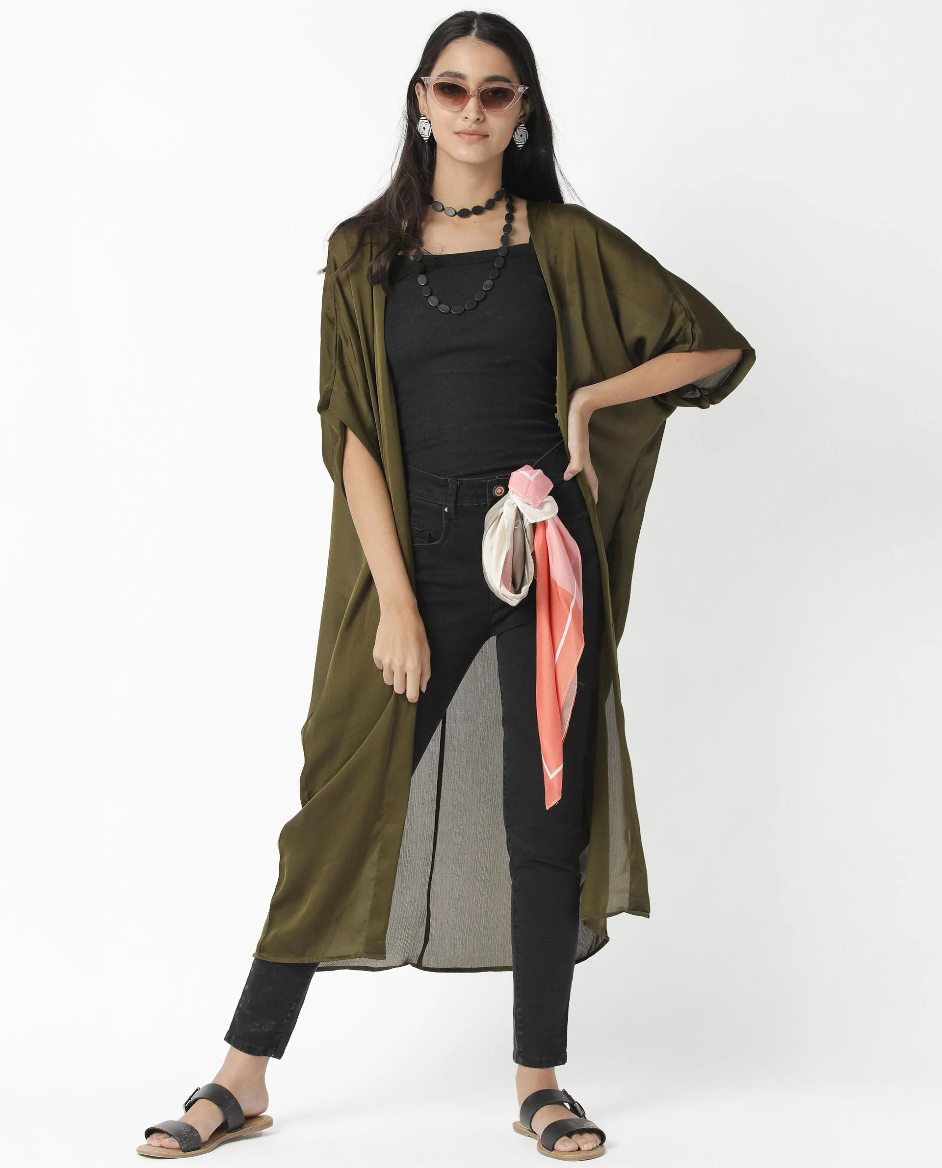 Rareism Women's Saga Green Outer Wear - Image 7