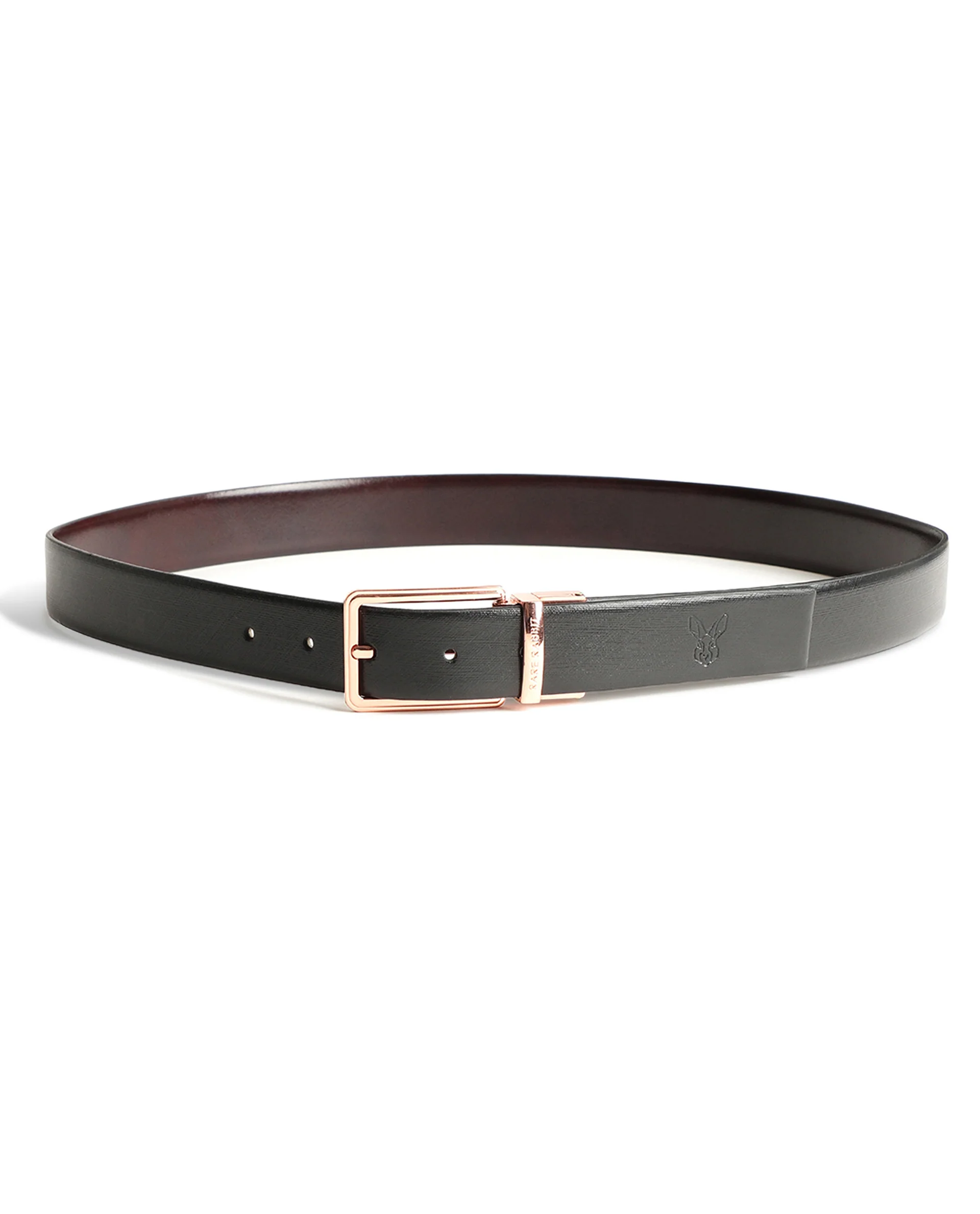Rare Rabbit Men's Saint Brown Belt Leather - Image 3