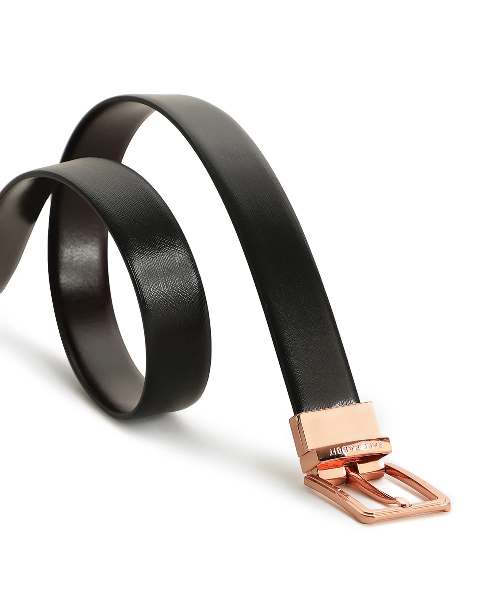 Rare Rabbit Men's Saint Brown Belt Leather - Image 6