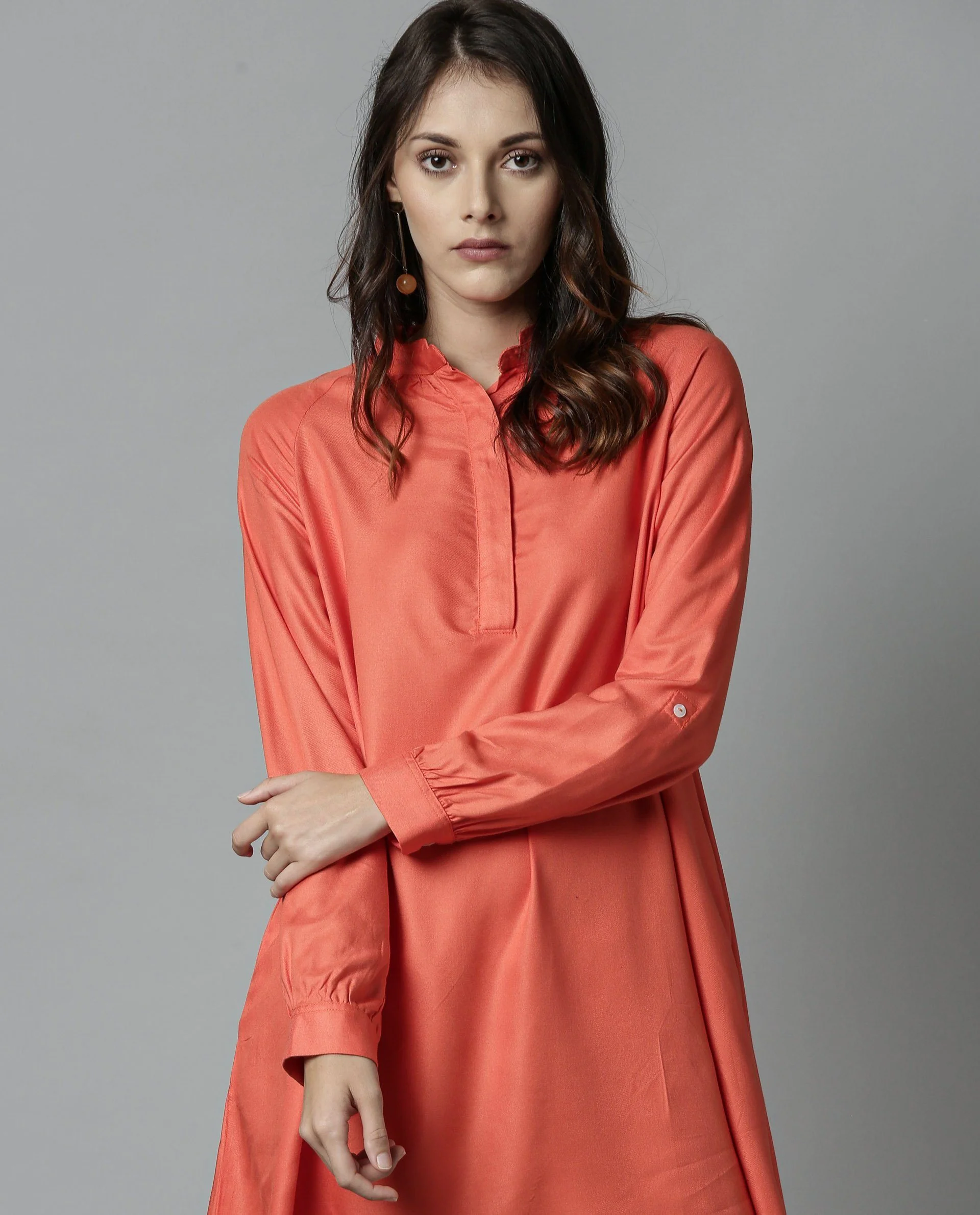 Rareism Women's Salt Orange Dress - Image 4