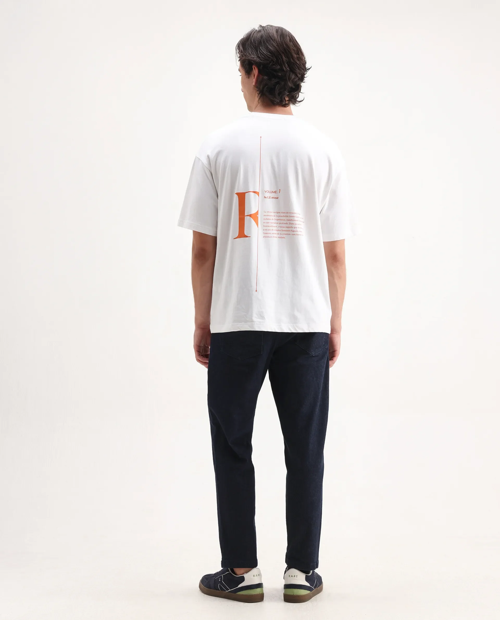 Rare Rabbit Men's Sam Dark Blue Cotton Plain Kurt Carrot Fit Jeans - Image 7