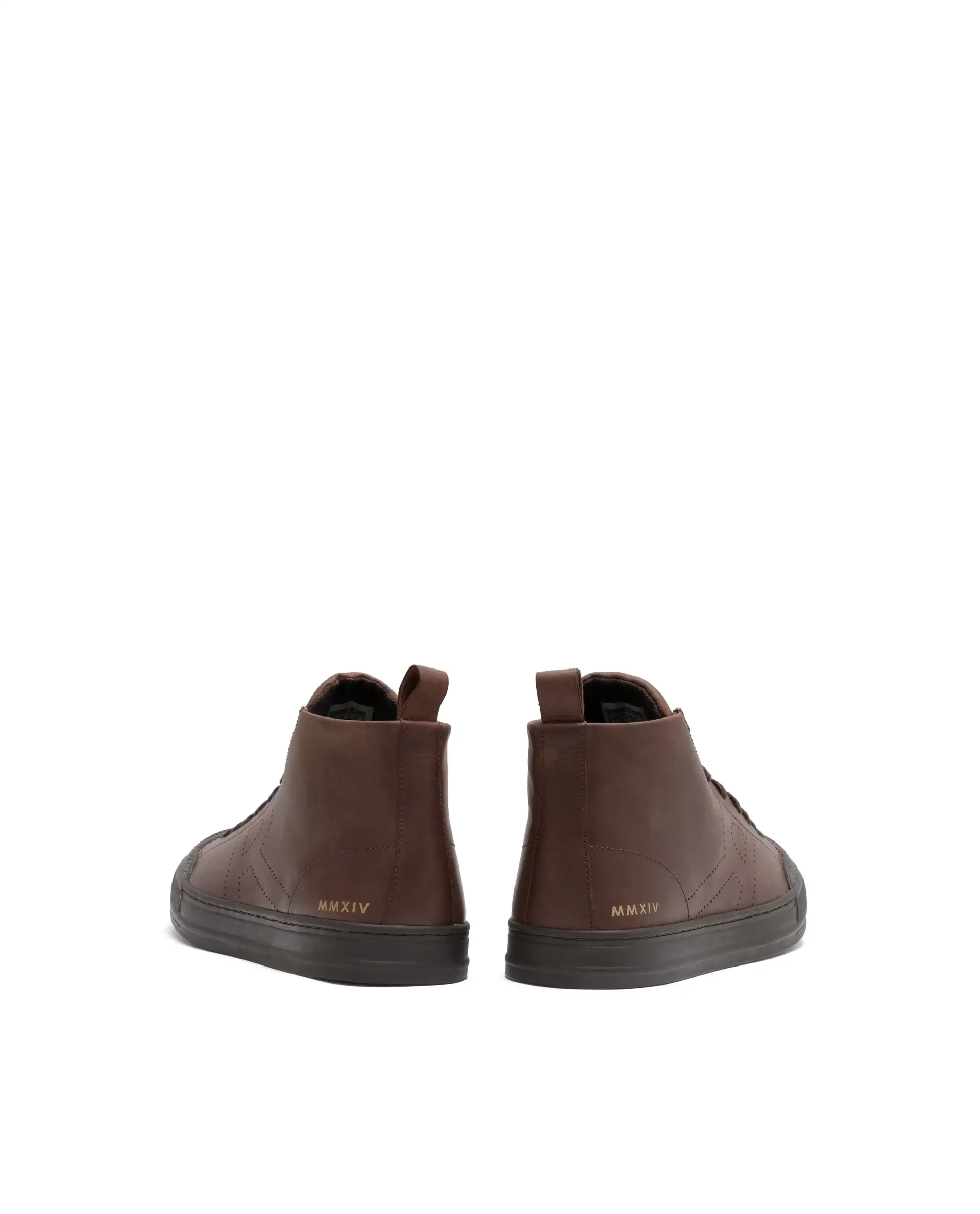 Rare Rabbit Men's Sauroil Hi Pro Brown High Top Lace Up Premium Oil Pull-Up Leather Sneaker - Image 6