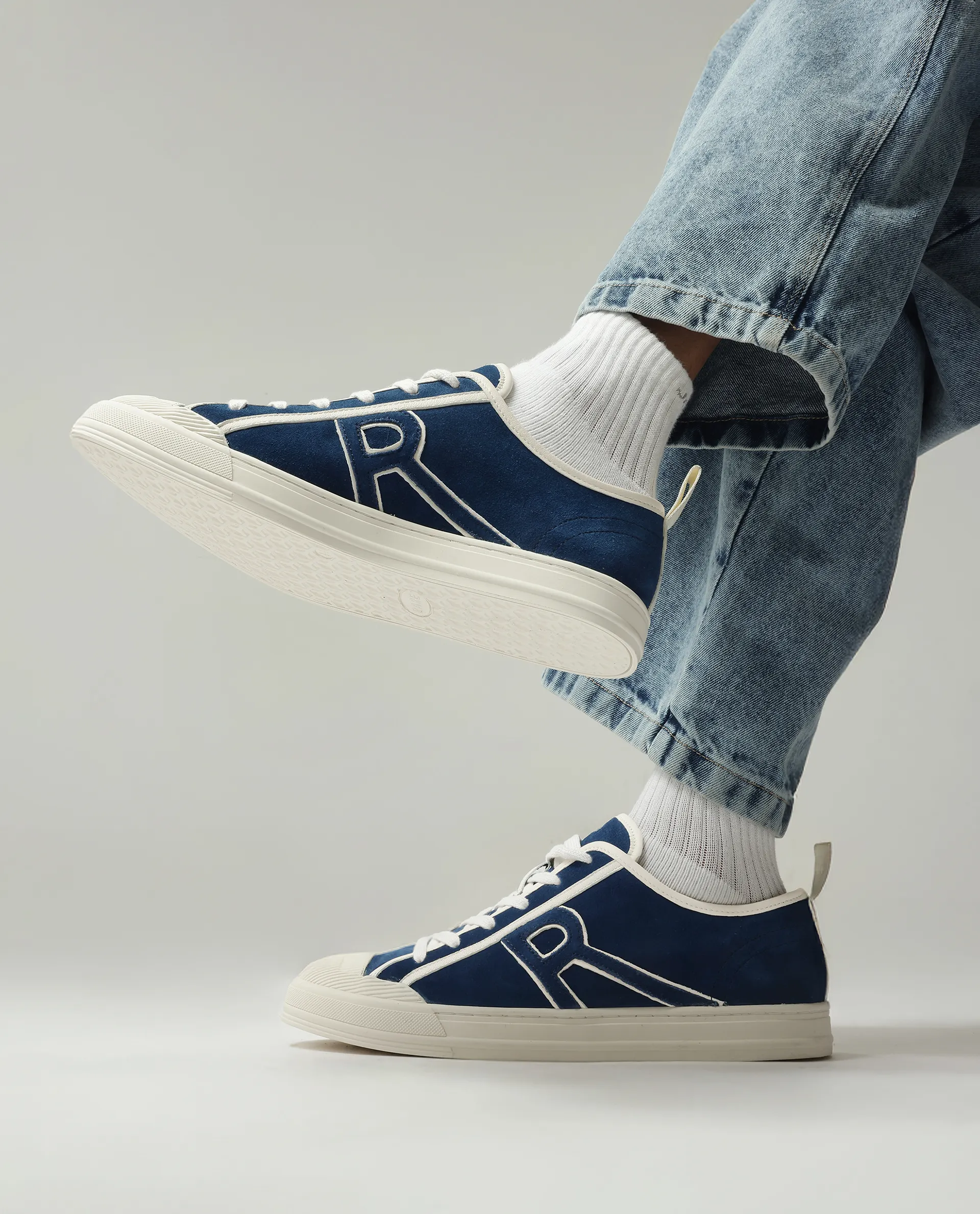 Rare Rabbit Men Sauron-2 Blue Lace-Up Shoes - Image 2