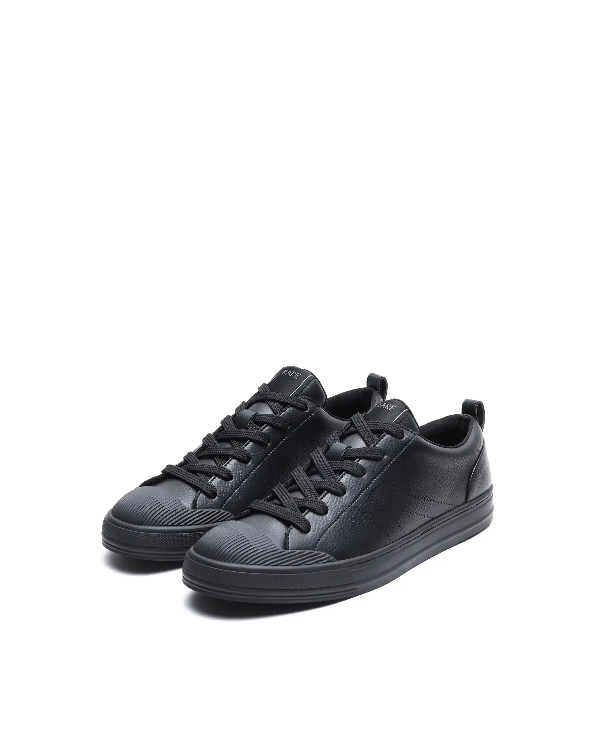 Rare Rabbit Men's Sauron 25 Black Micro Leather Sneaker - Image 3