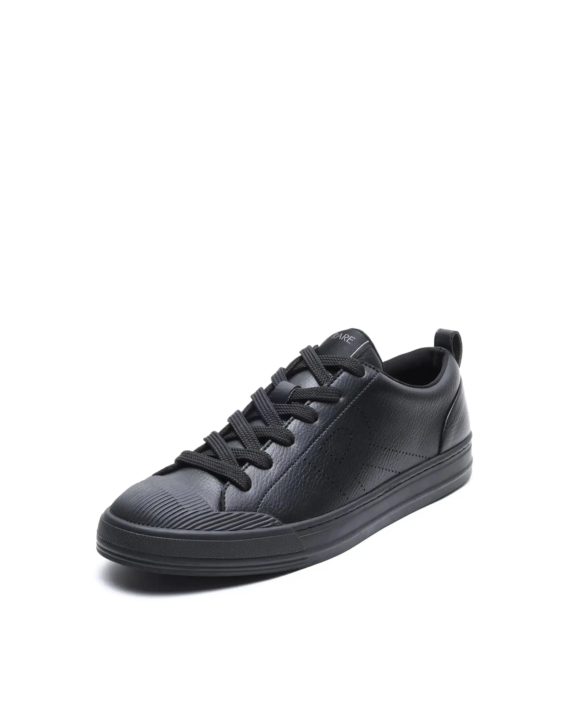 Rare Rabbit Men's Sauron 25 Black Micro Leather Sneaker - Image 4