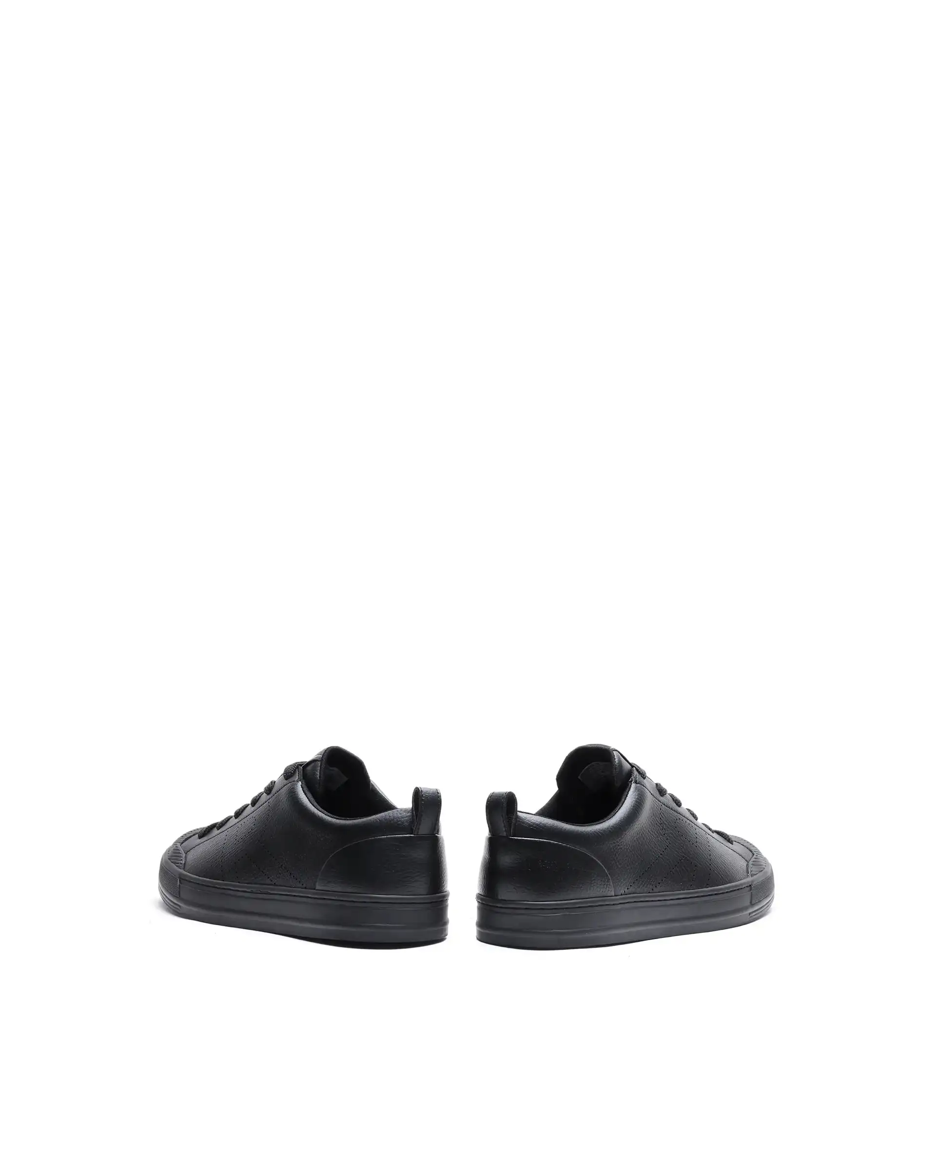 Rare Rabbit Men's Sauron 25 Black Micro Leather Sneaker - Image 6