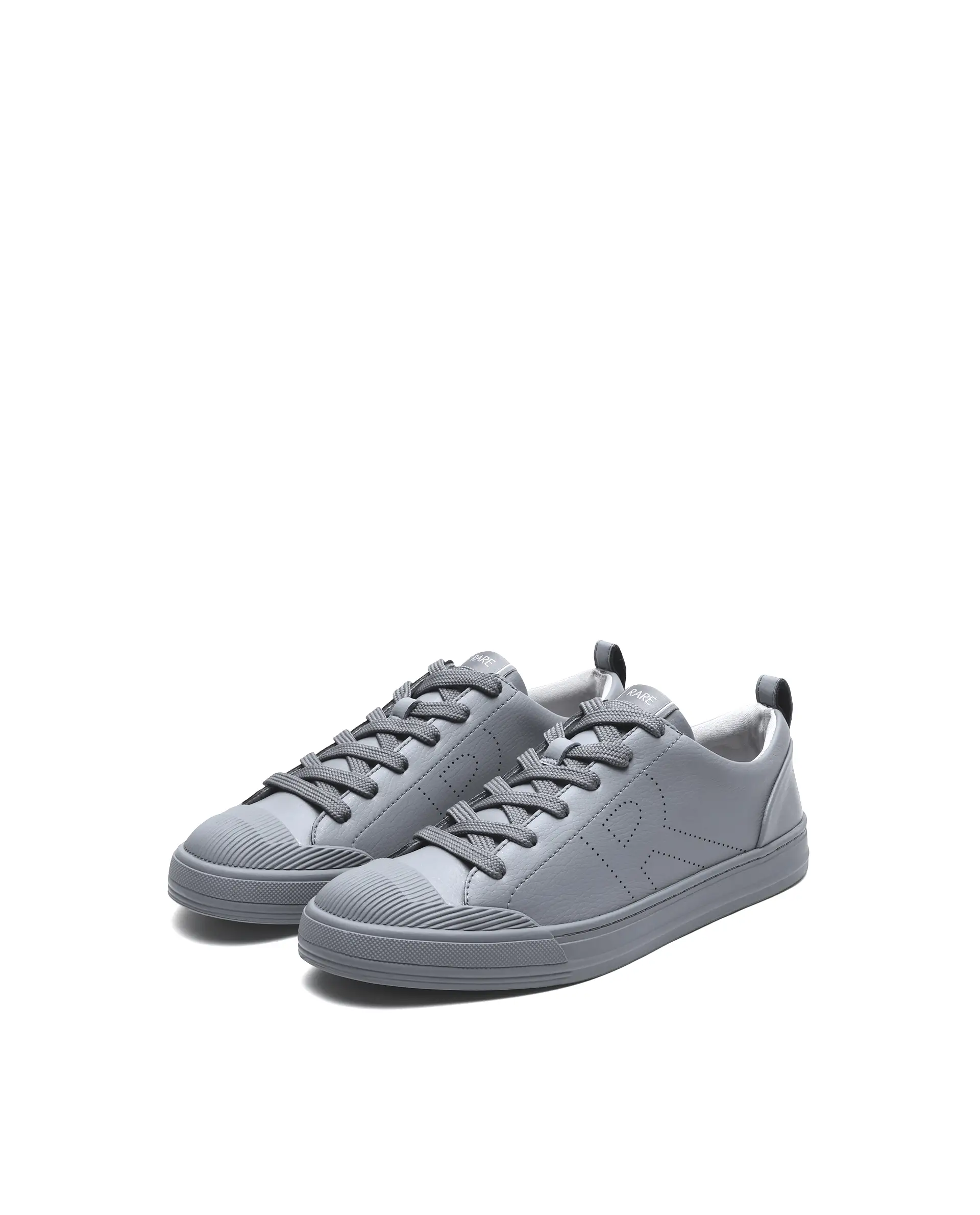 Rare Rabbit Men's Sauron 25 Dark Grey Micro Leather Sneaker - Image 3