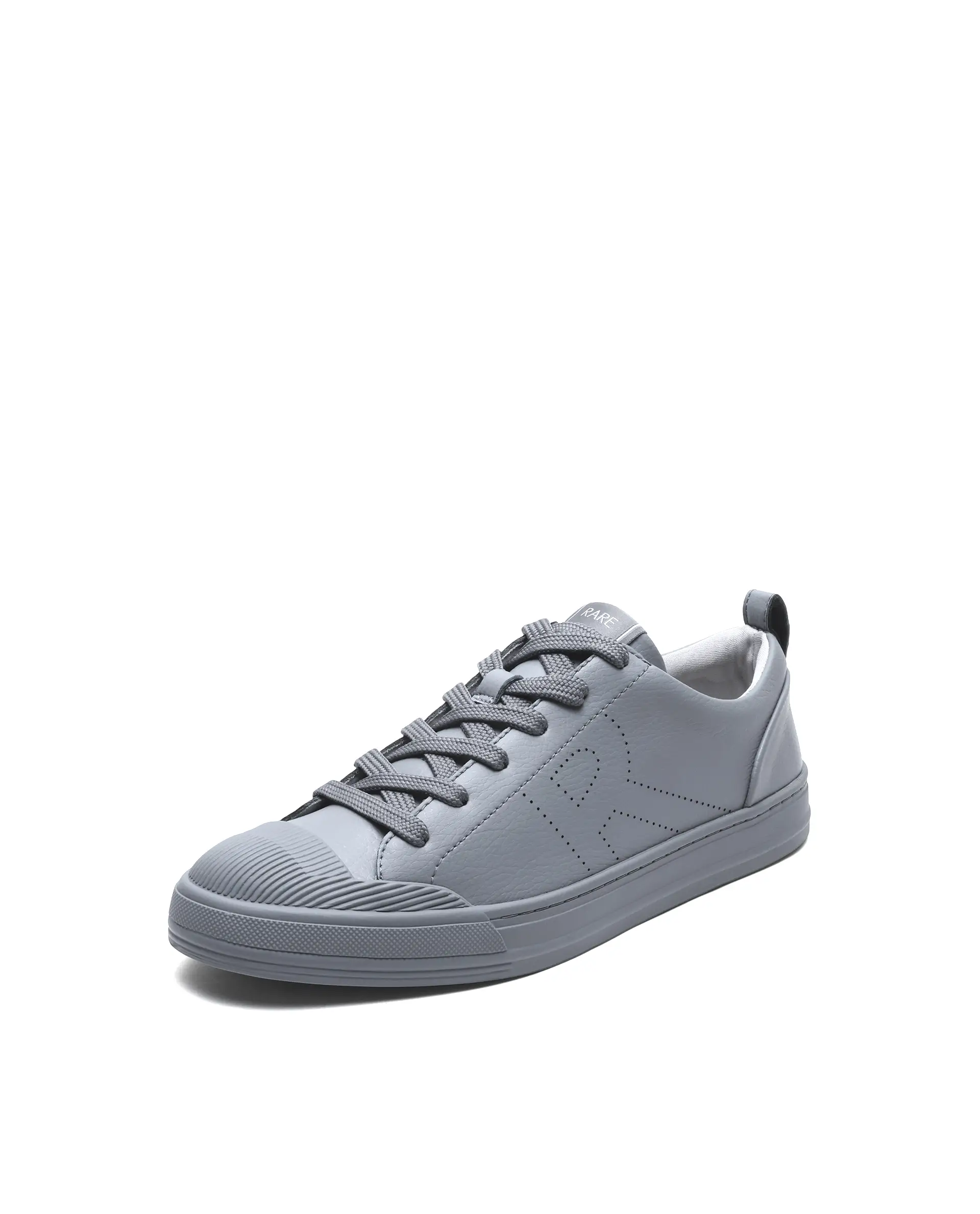 Rare Rabbit Men's Sauron 25 Dark Grey Micro Leather Sneaker - Image 4