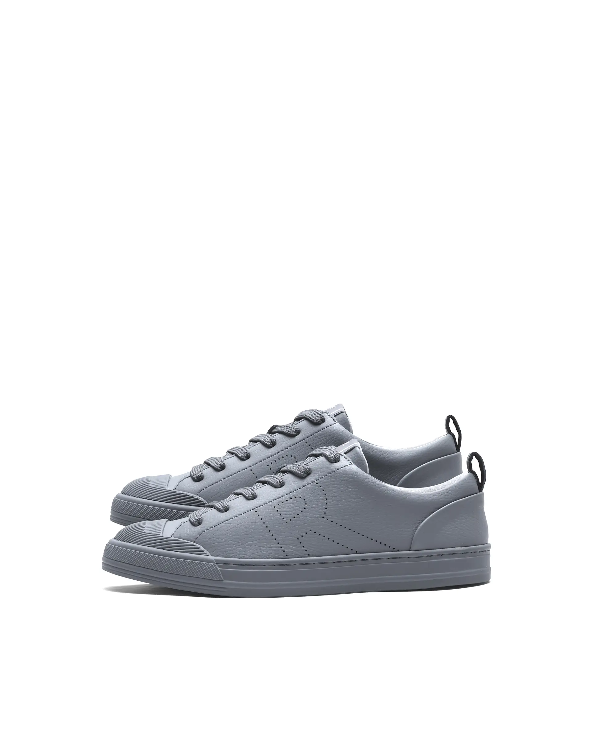 Rare Rabbit Men's Sauron 25 Dark Grey Micro Leather Sneaker - Image 5