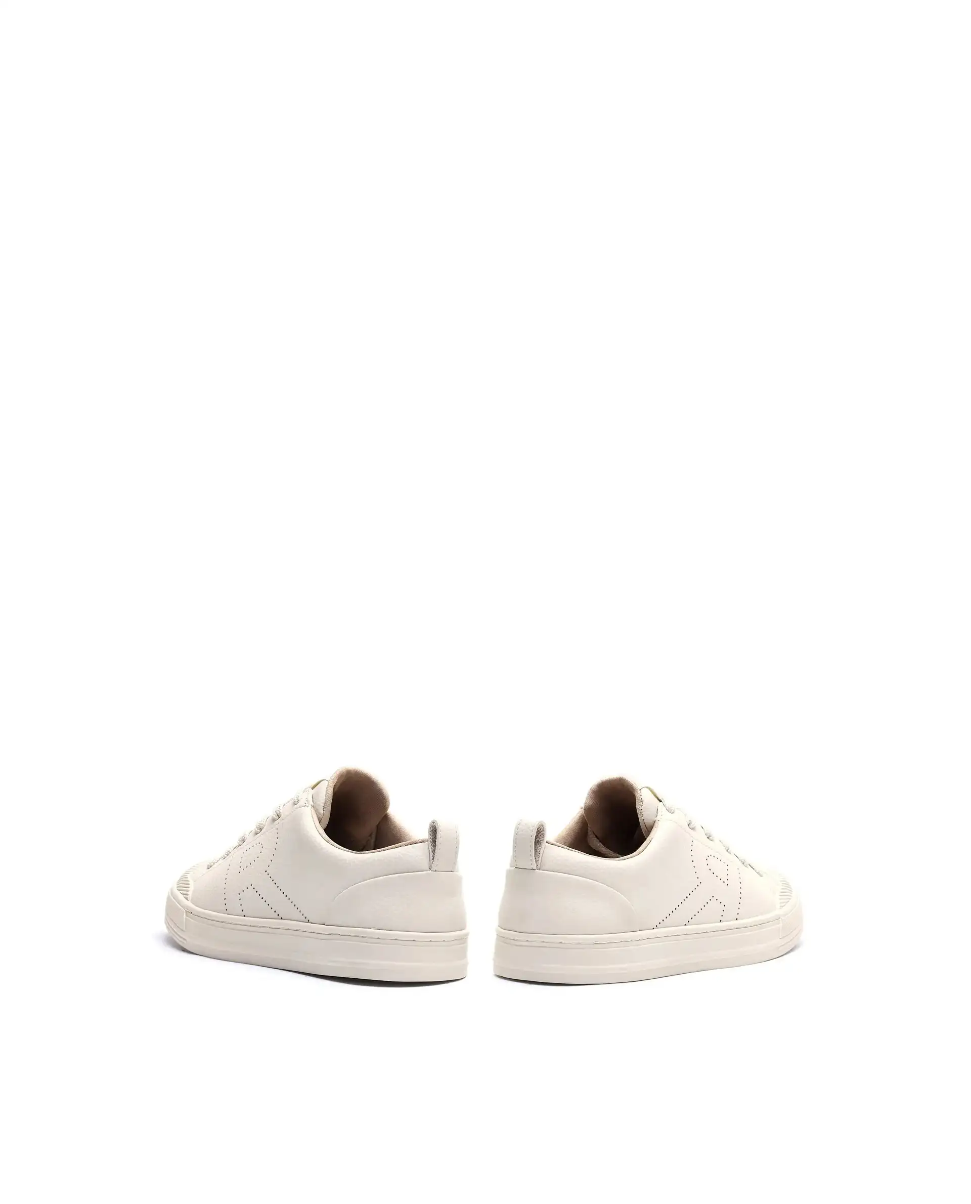 Rare Rabbit Men's Sauron 25 Light Beige Micro Leather Sneaker - Image 6