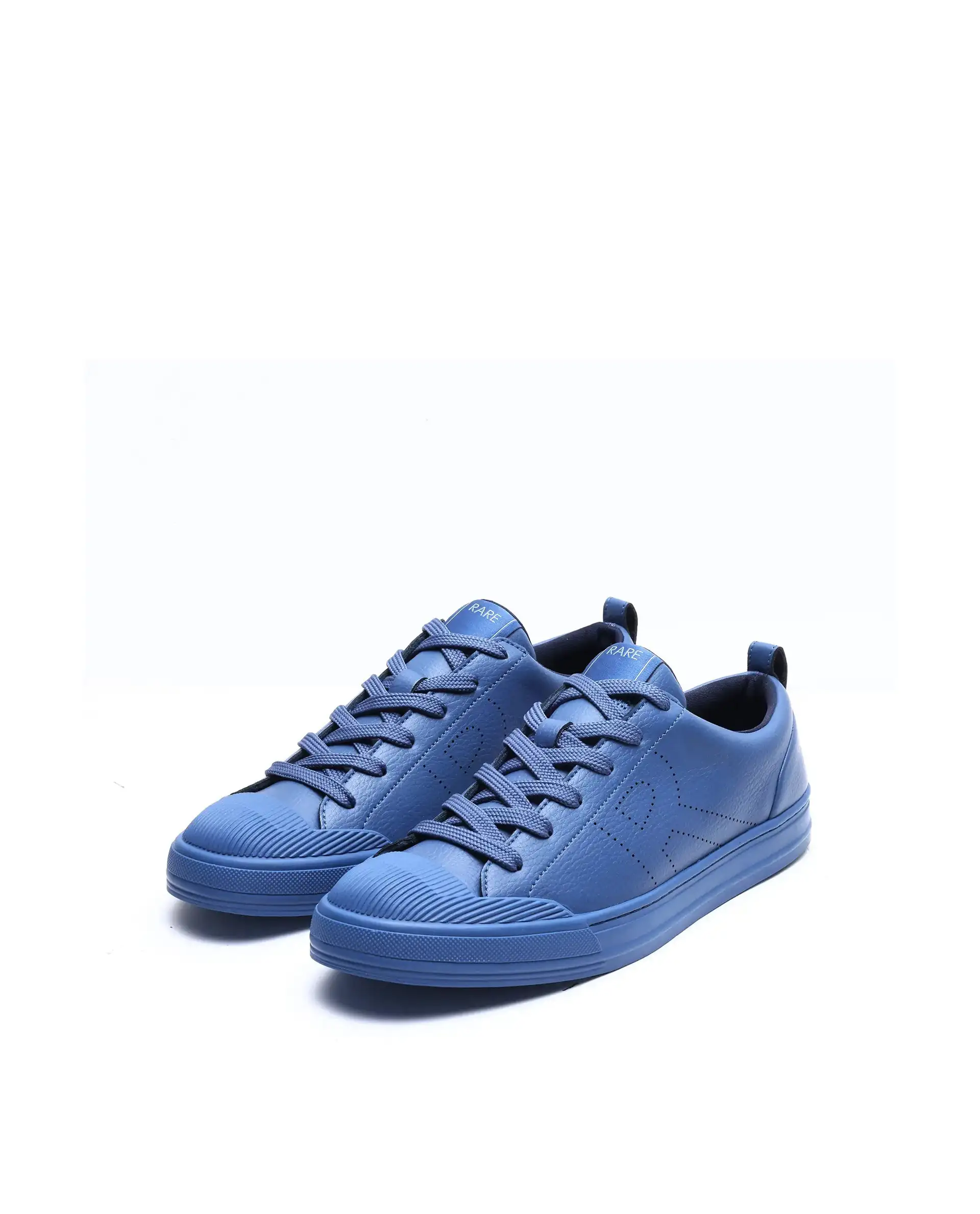 Rare Rabbit Men's Sauron 25 Navy Micro Leather Sneaker - Image 3