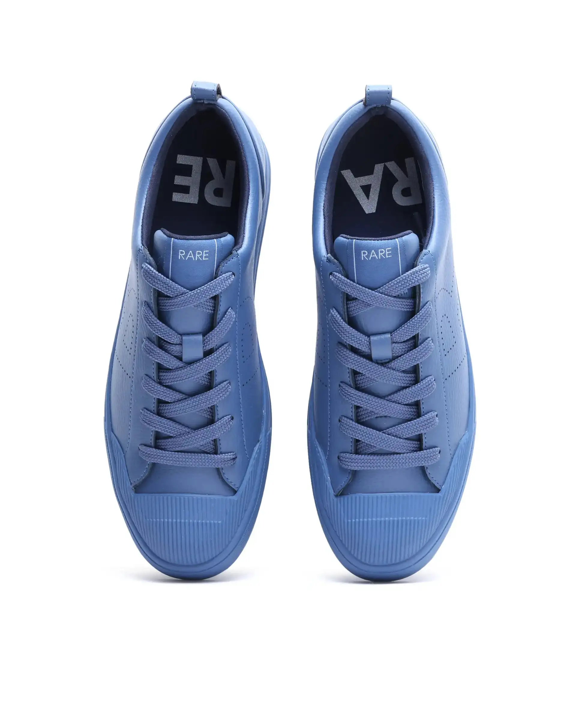 Rare Rabbit Men's Sauron 25 Navy Micro Leather Sneaker - Image 5