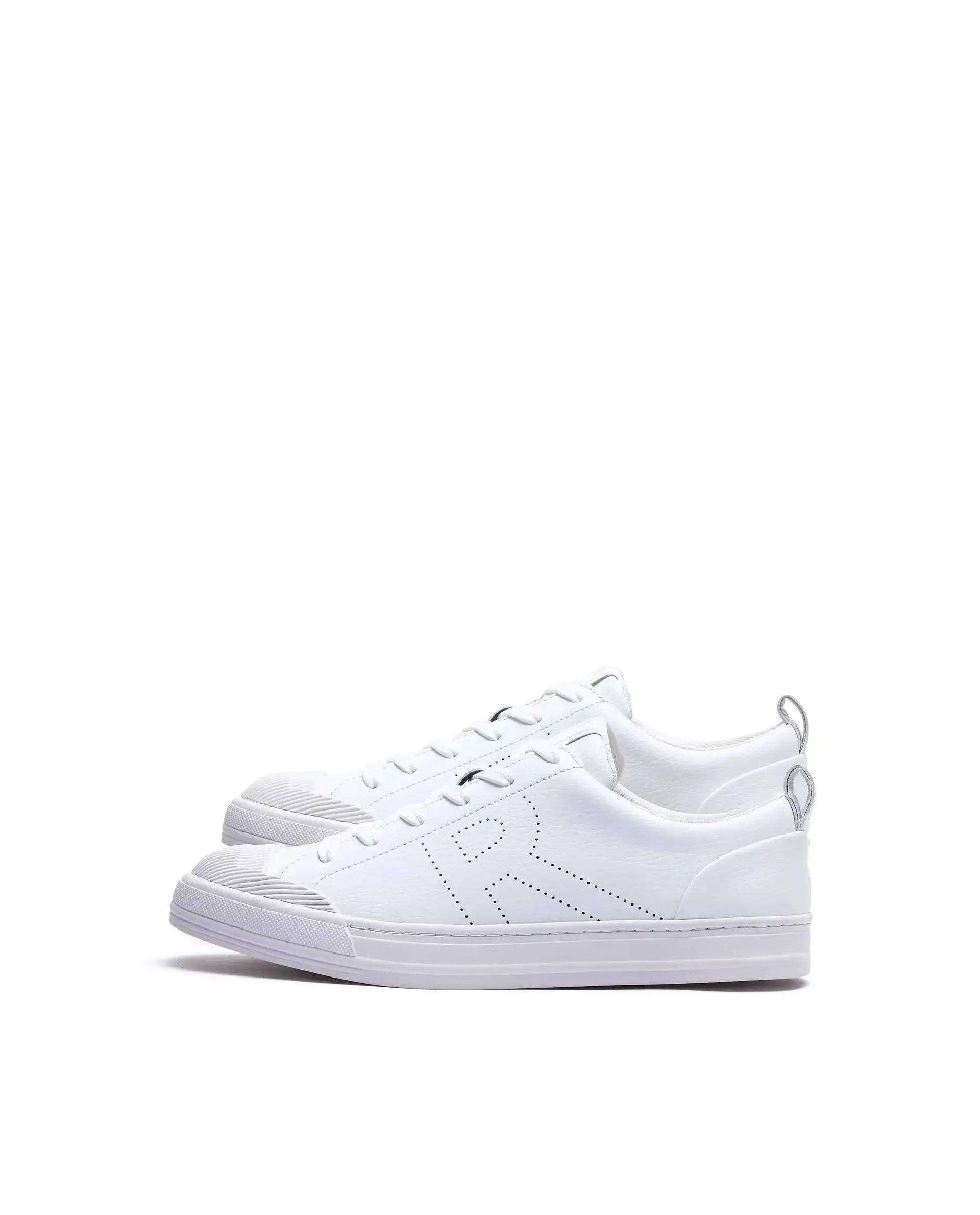 Rare Rabbit Men's Sauron 25 White Micro Leather Sneaker - Image 2