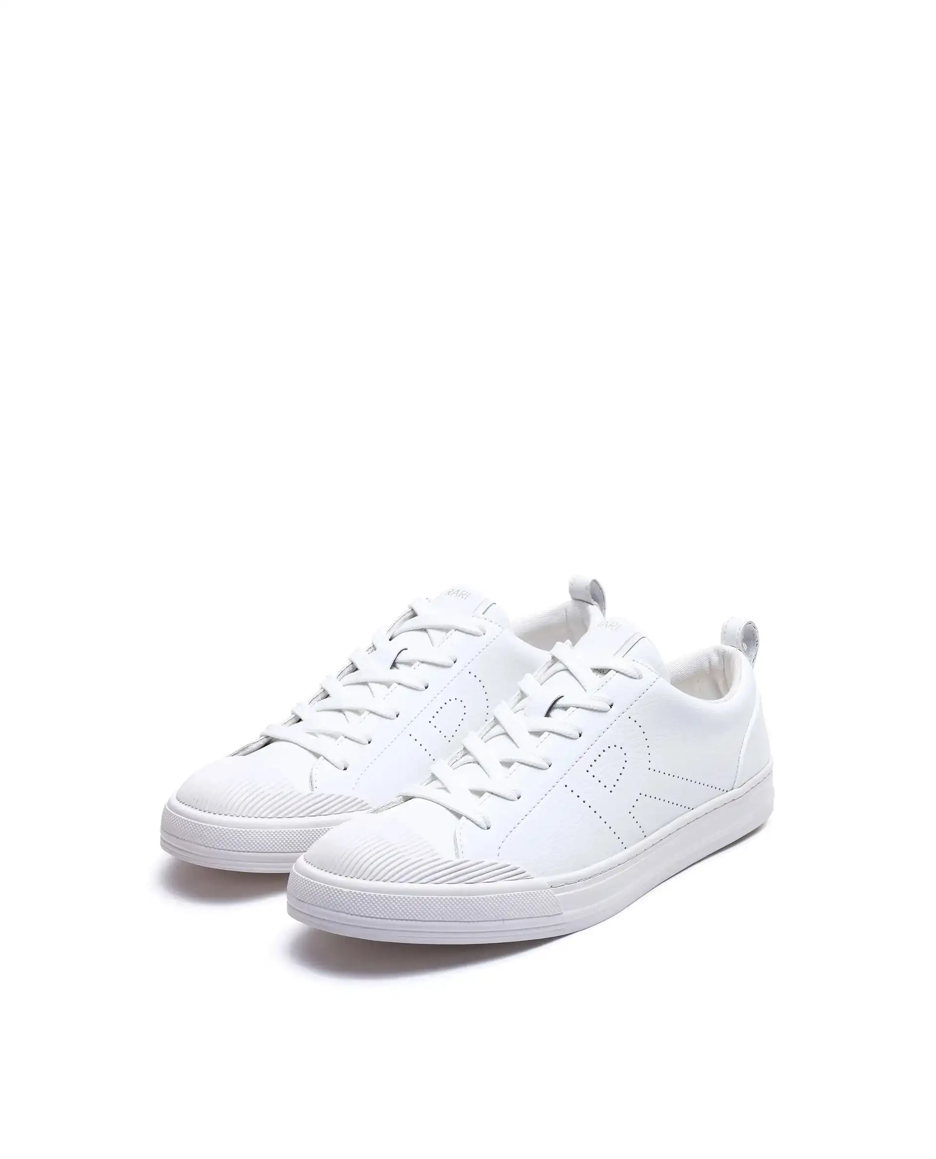 Rare Rabbit Men's Sauron 25 White Micro Leather Sneaker - Image 3