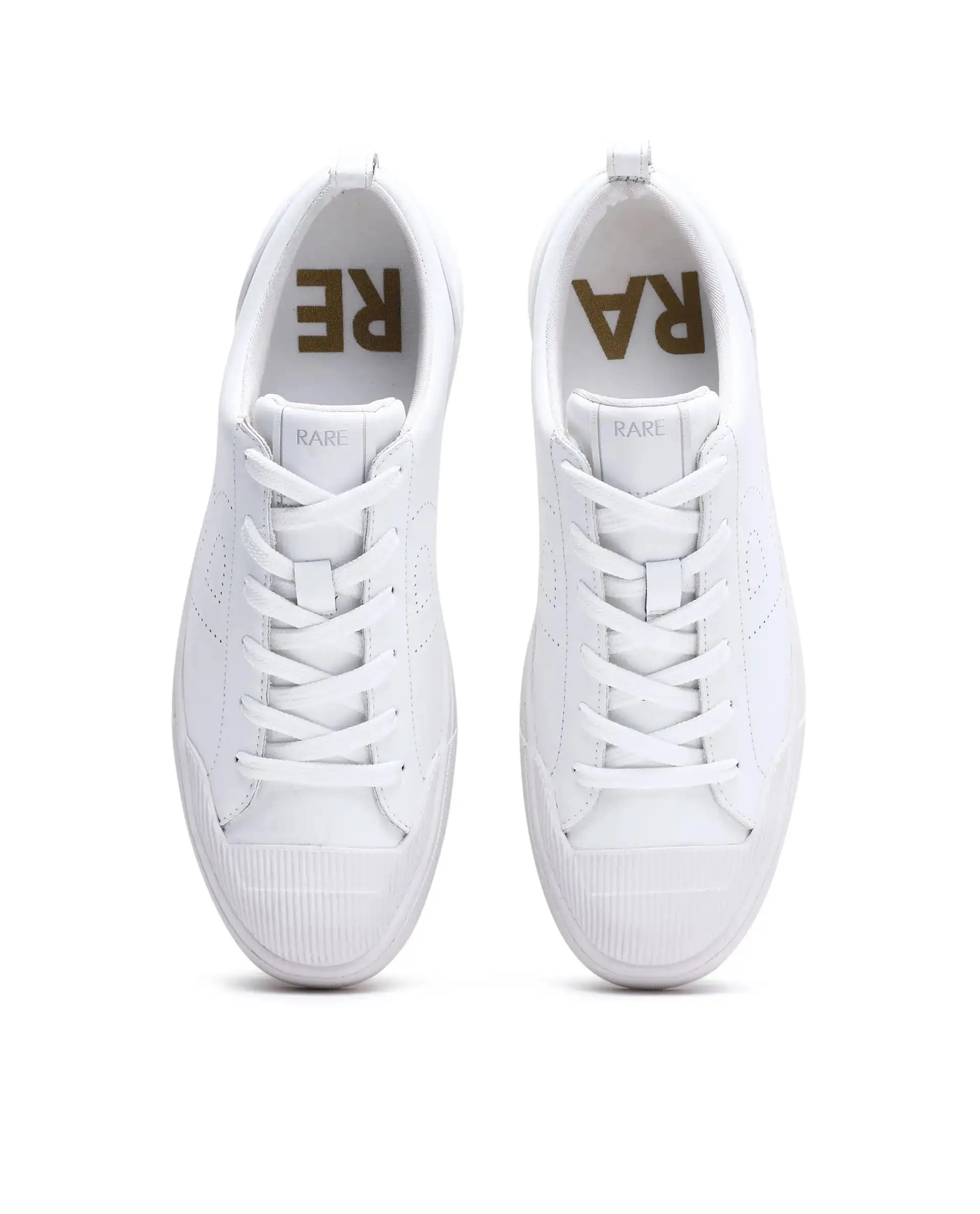 Rare Rabbit Men's Sauron 25 White Micro Leather Sneaker - Image 5