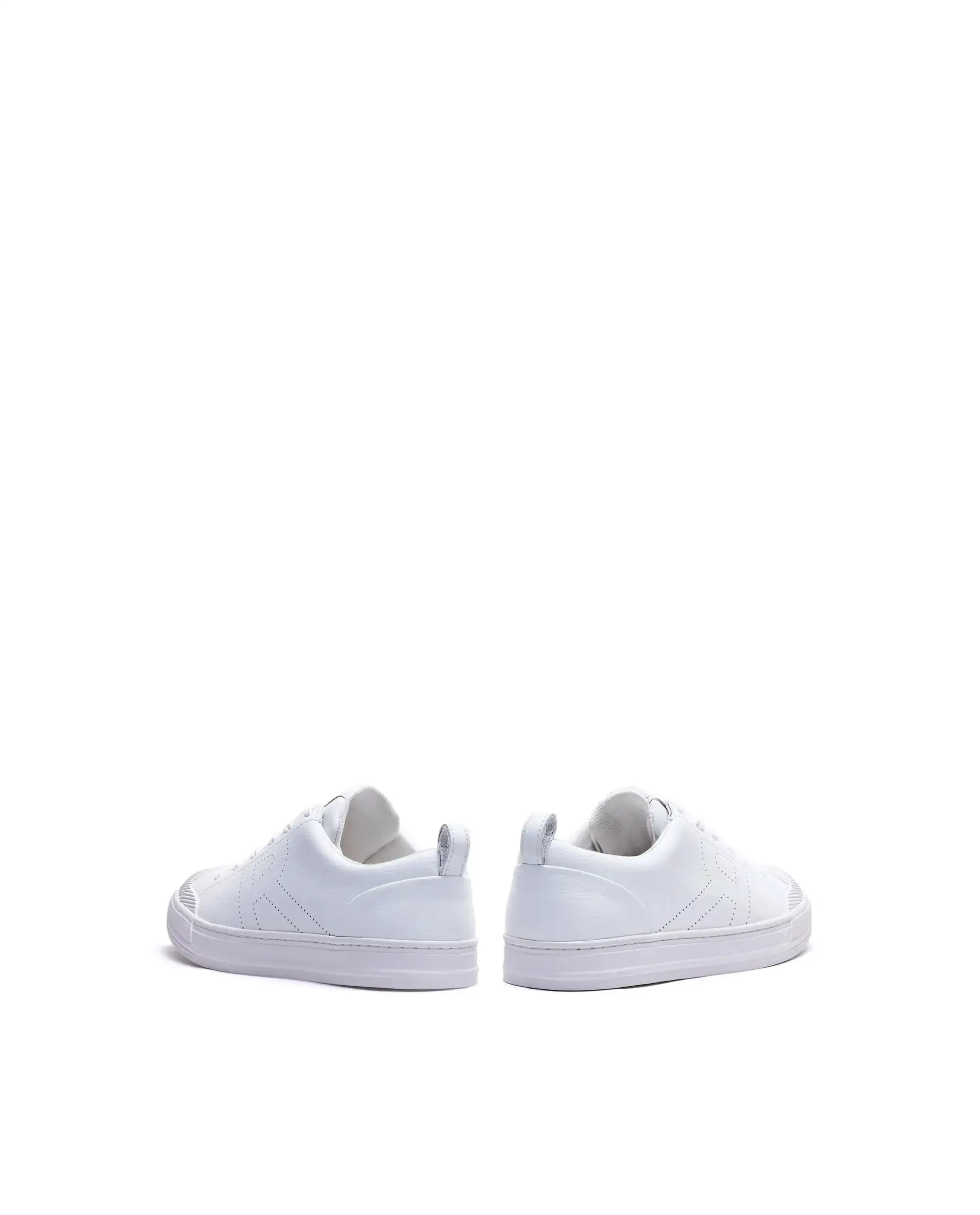 Rare Rabbit Men's Sauron 25 White Micro Leather Sneaker - Image 6
