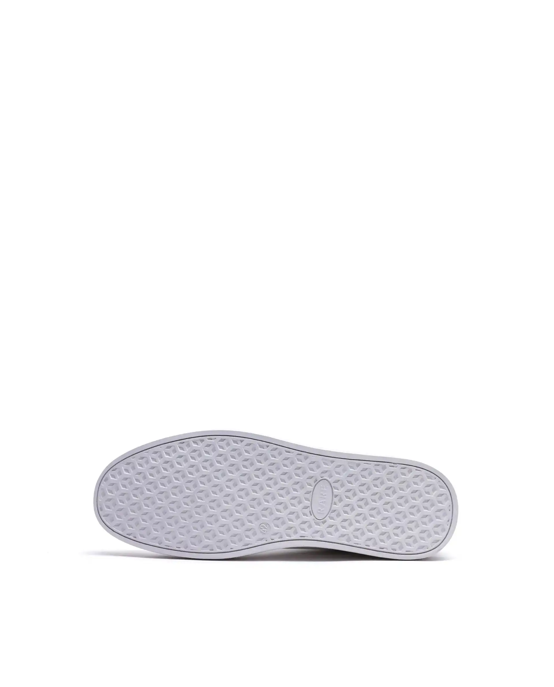 Rare Rabbit Men's Sauron 25 White Micro Leather Sneaker - Image 7