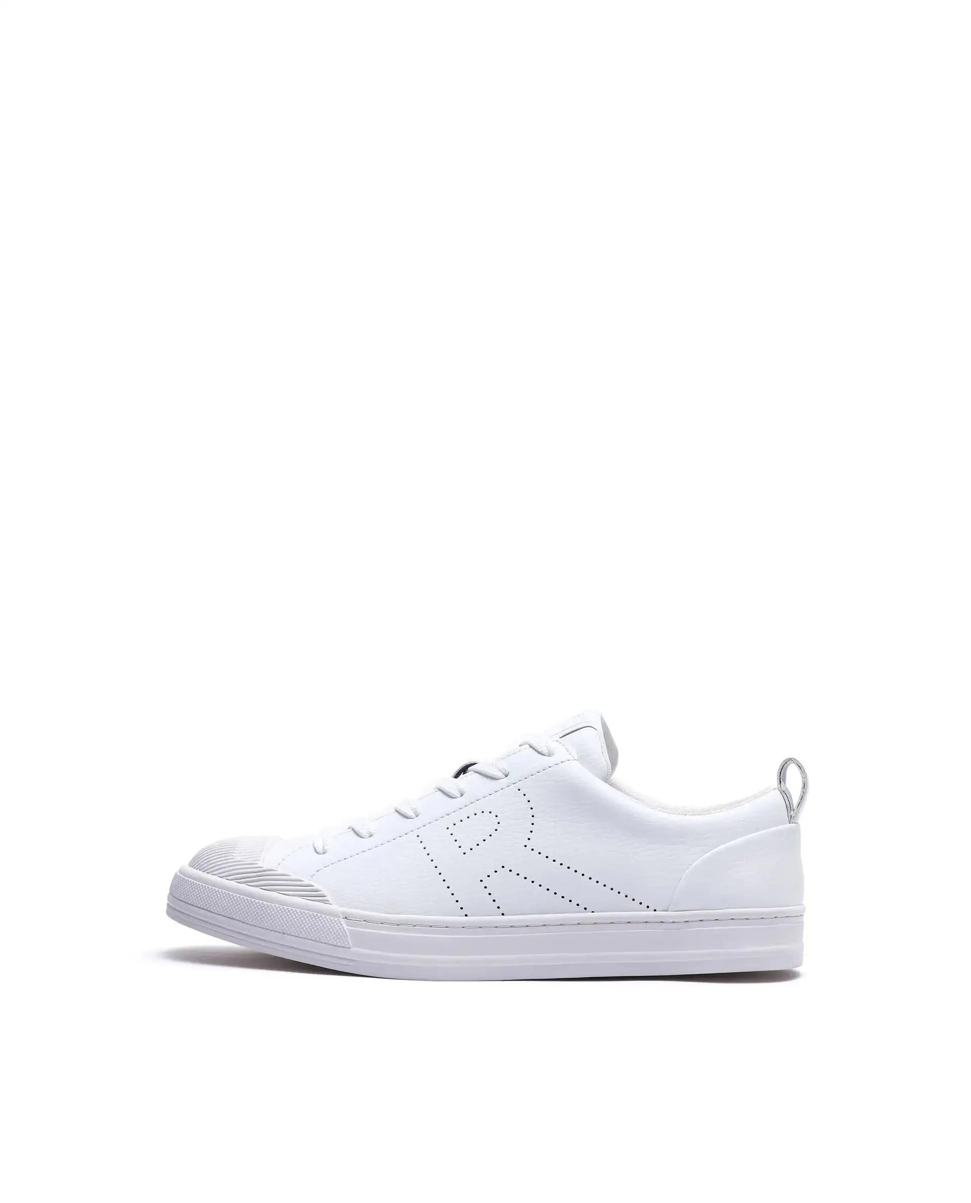 Rare Rabbit Men's Sauron 25 White Micro Leather Sneaker - Image 8