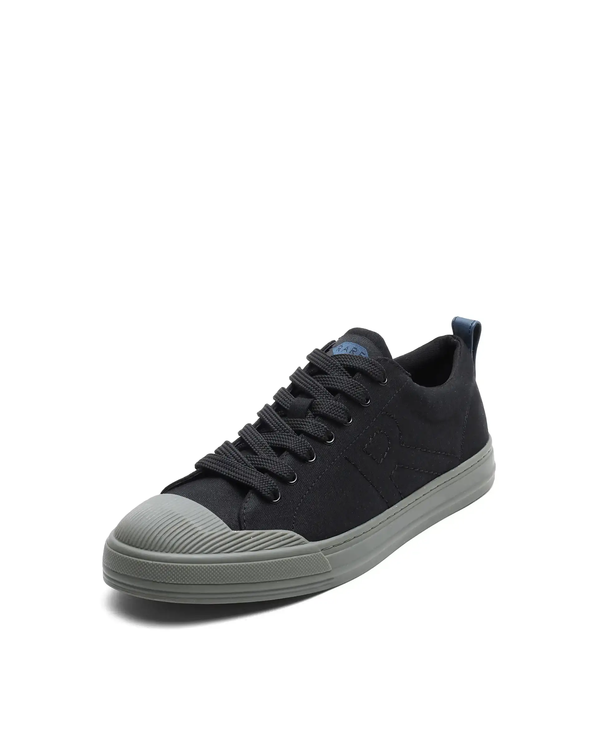 Rare Rabbit Men's Sauron 77 Black Canvas Fabric Sneaker - Image 4