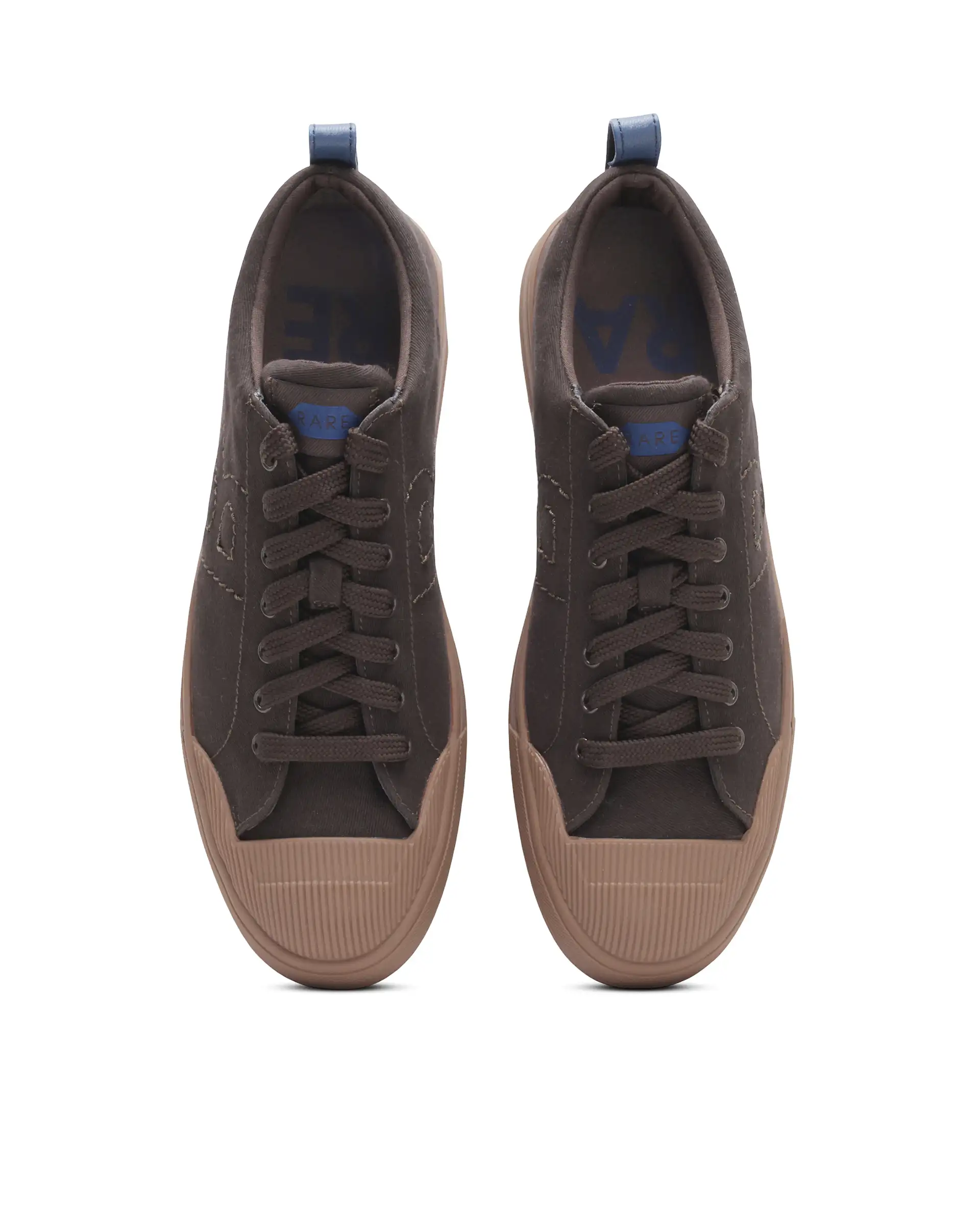 Rare Rabbit Men's Sauron 77 Dark Brown Canvas Fabric Sneaker - Image 5
