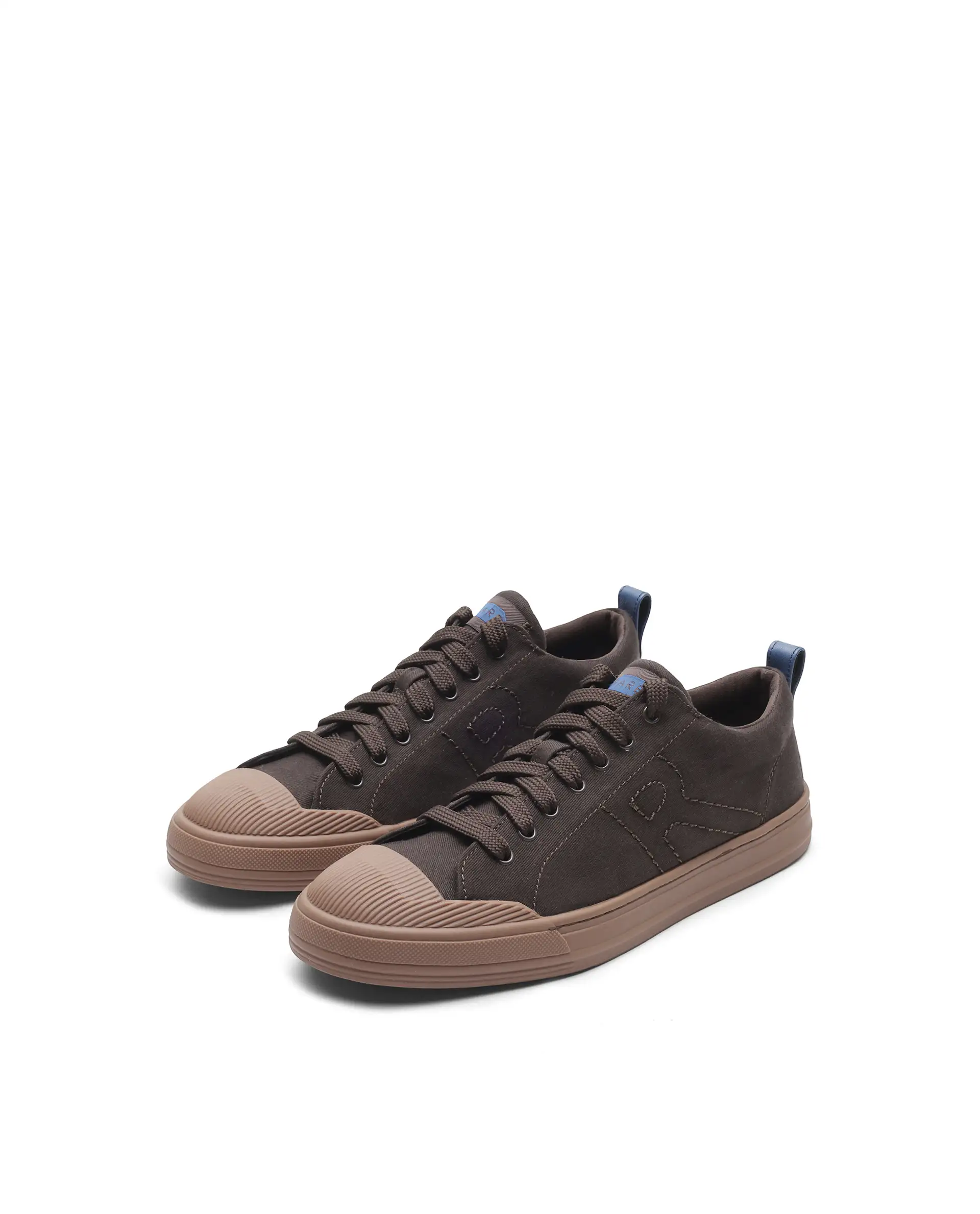 Rare Rabbit Men's Sauron 77 Dark Brown Canvas Fabric Sneaker - Image 7