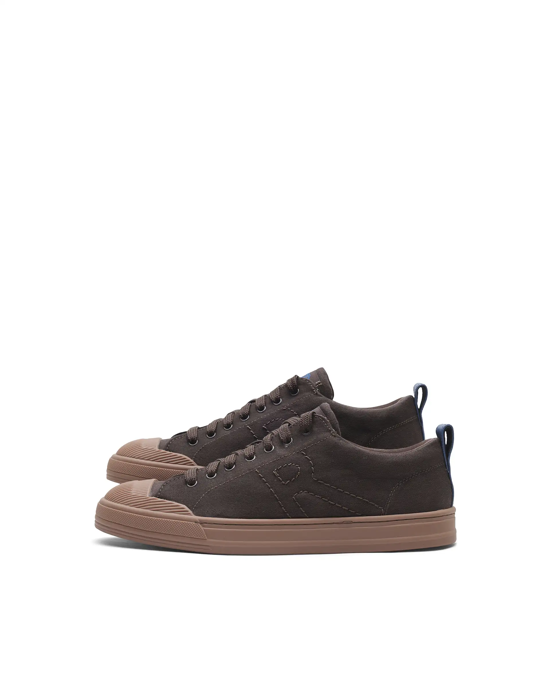 Rare Rabbit Men's Sauron 77 Dark Brown Canvas Fabric Sneaker - Image 8