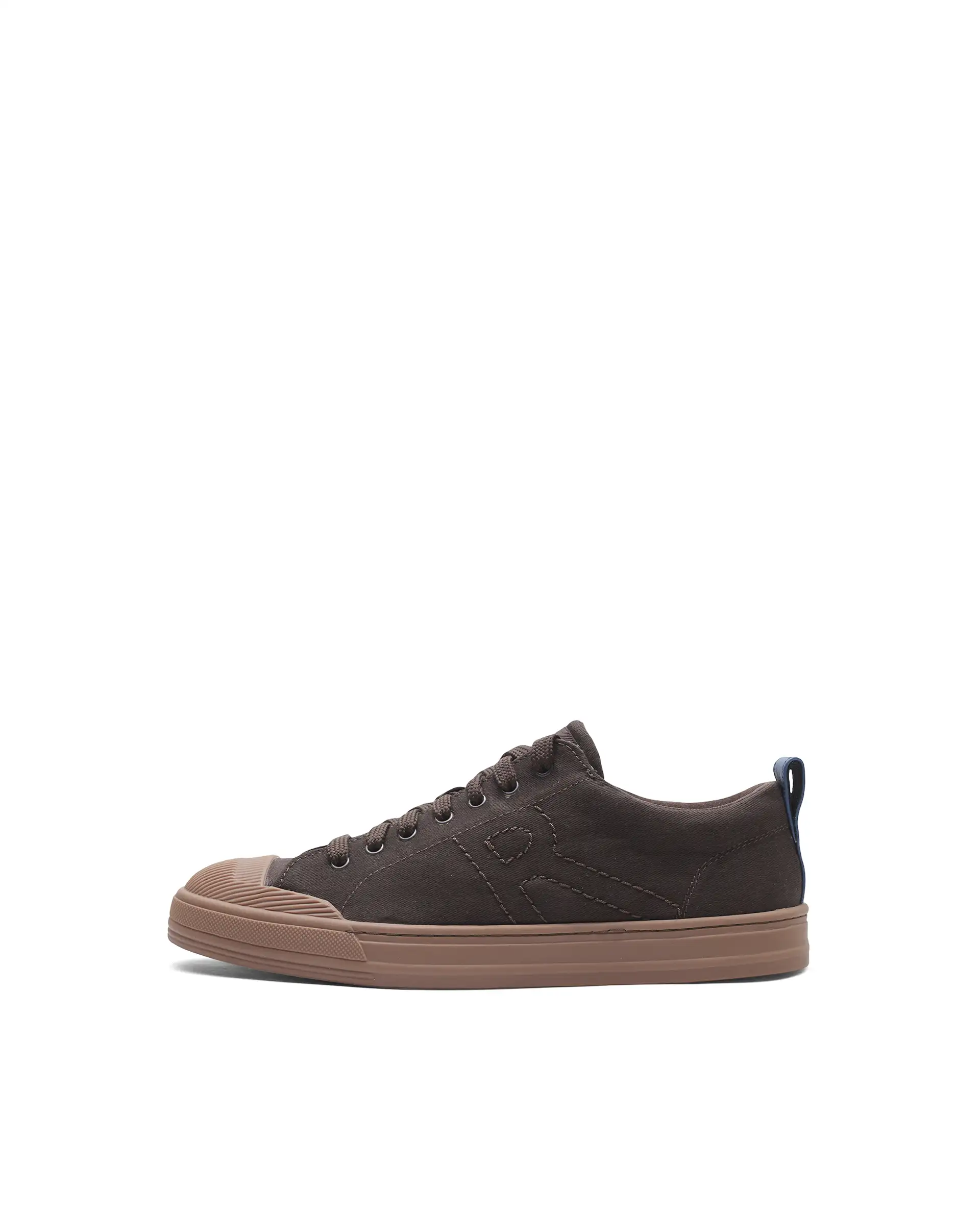 Rare Rabbit Men's Sauron 77 Dark Brown Canvas Fabric Sneaker - Image 9