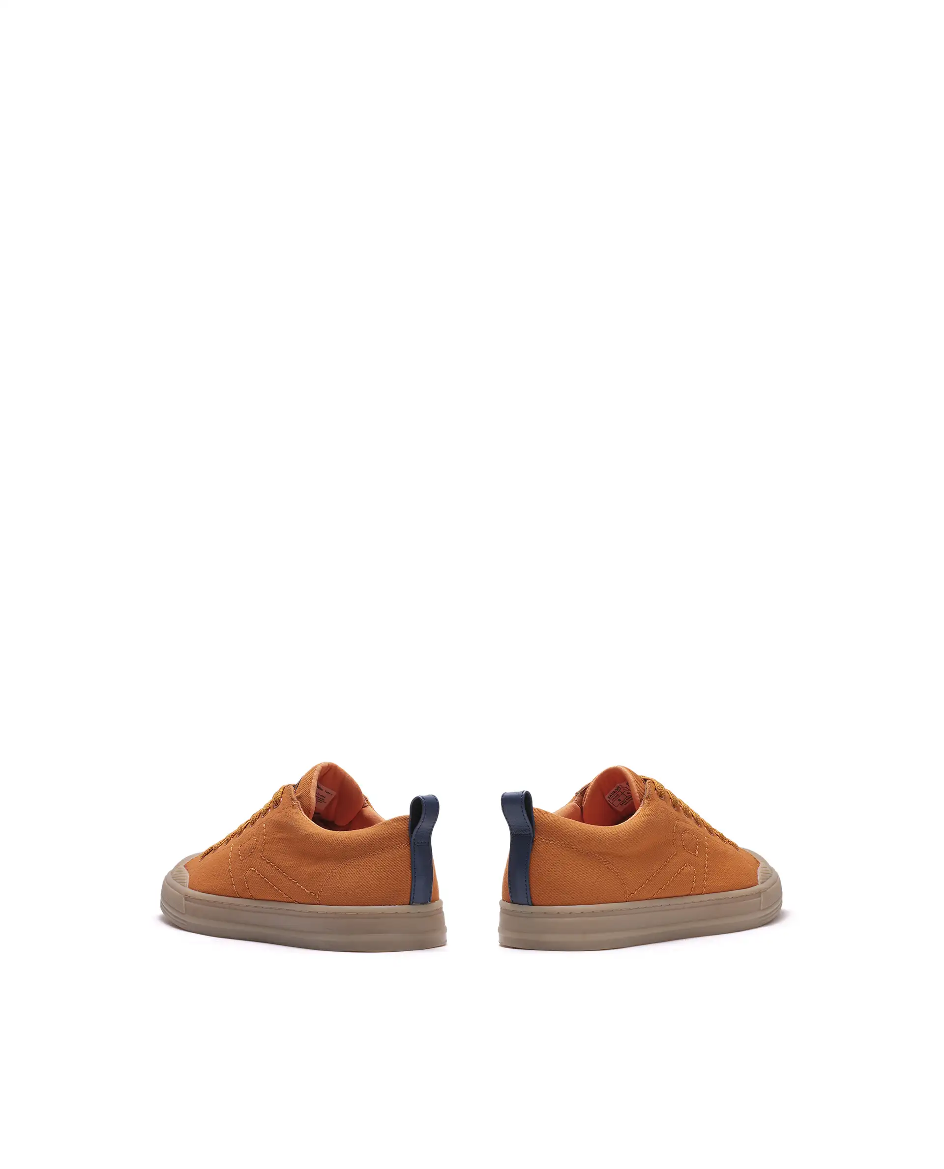 Rare Rabbit Men's Sauron 77 Orange Micro Leather Sneaker - Image 6