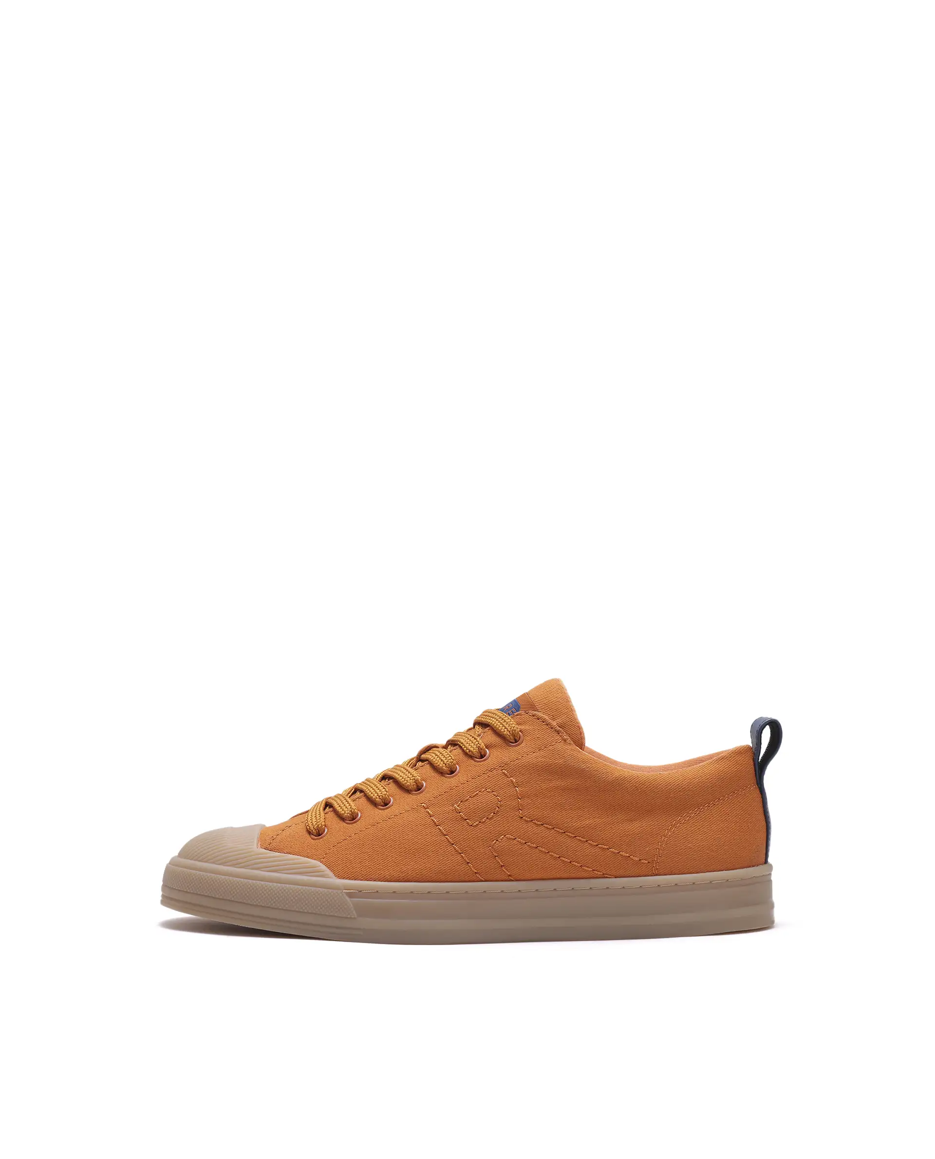 Rare Rabbit Men's Sauron 77 Orange Micro Leather Sneaker - Image 8