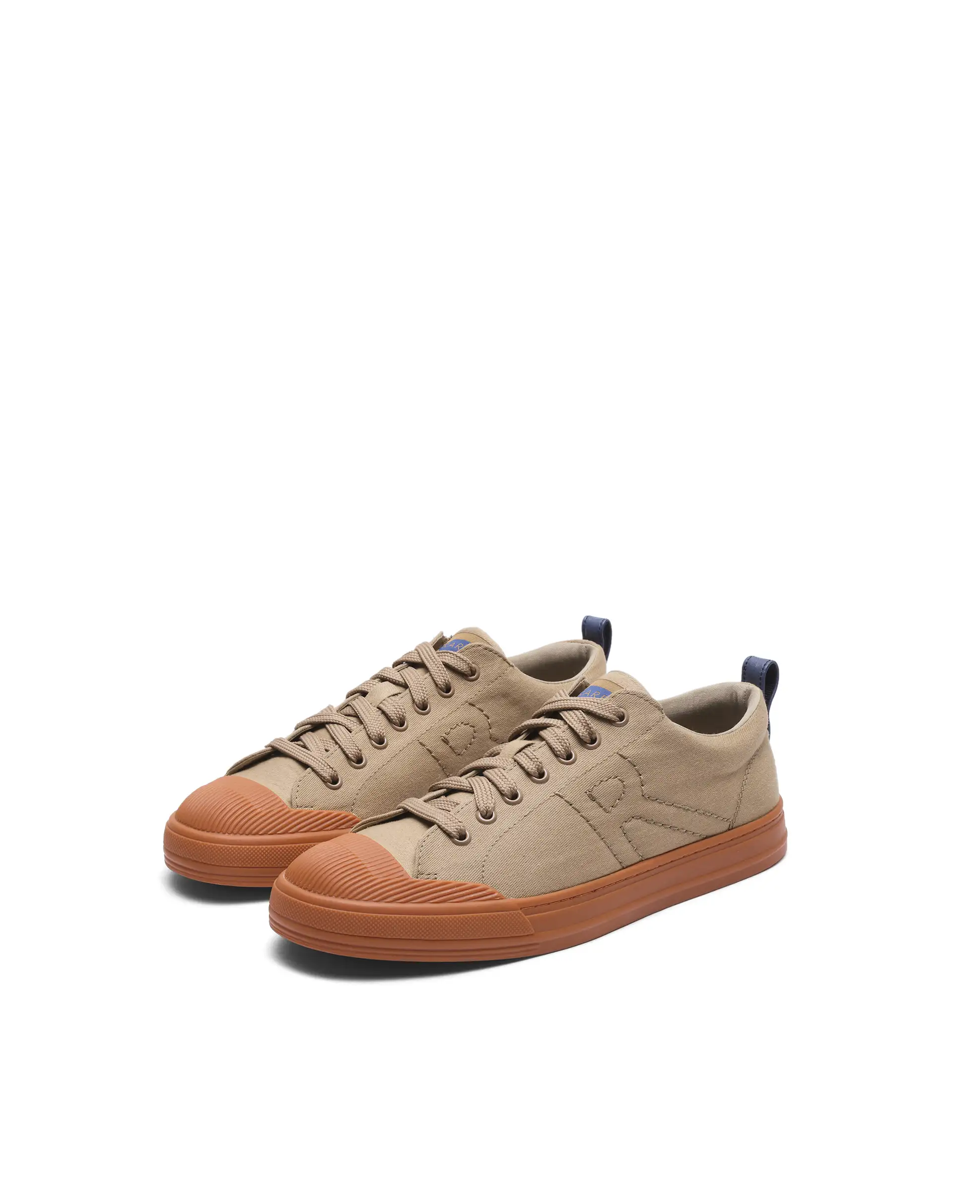 Rare Rabbit Men's Sauron 77 Tan Micro Leather Sneaker - Image 3