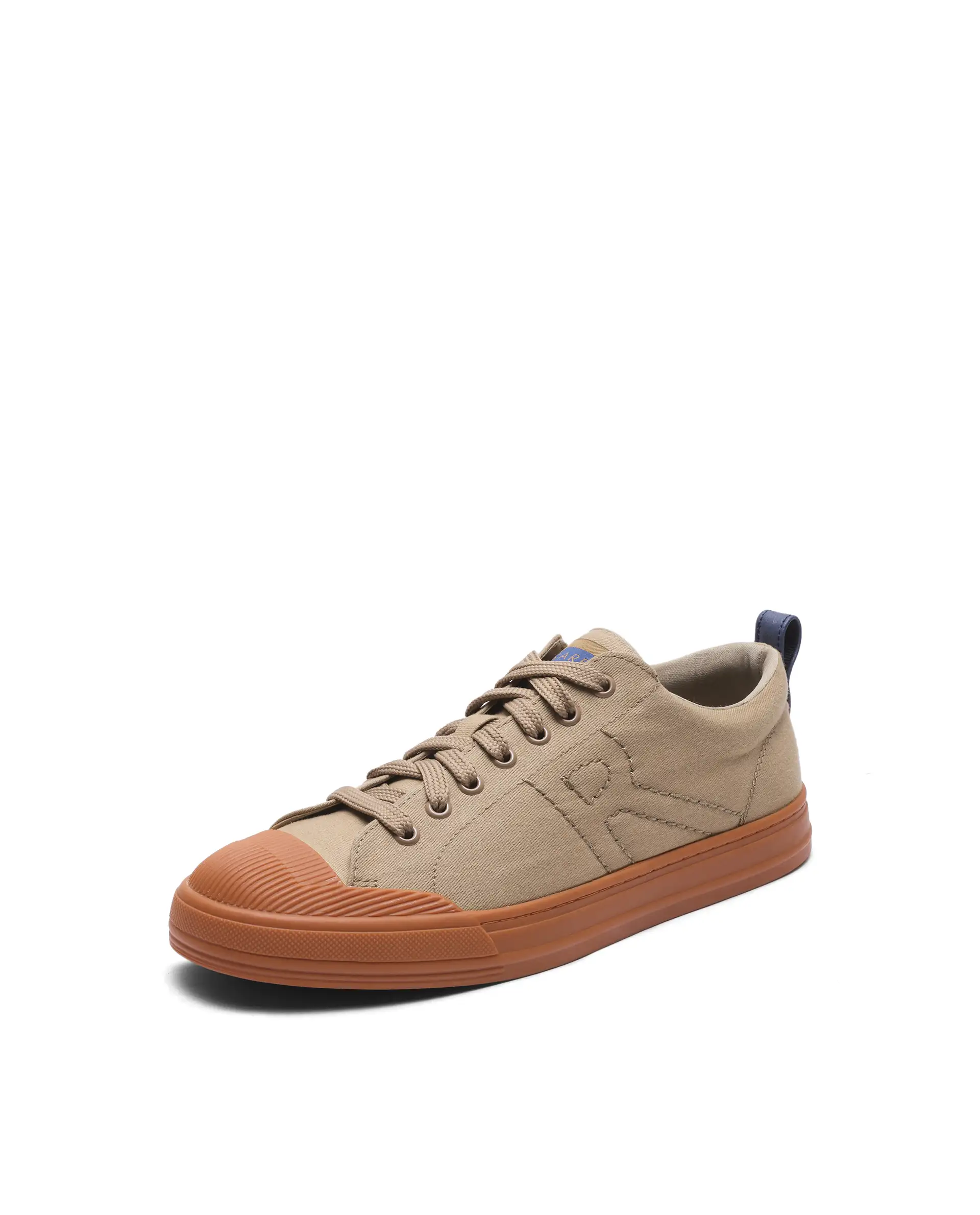 Rare Rabbit Men's Sauron 77 Tan Micro Leather Sneaker - Image 4
