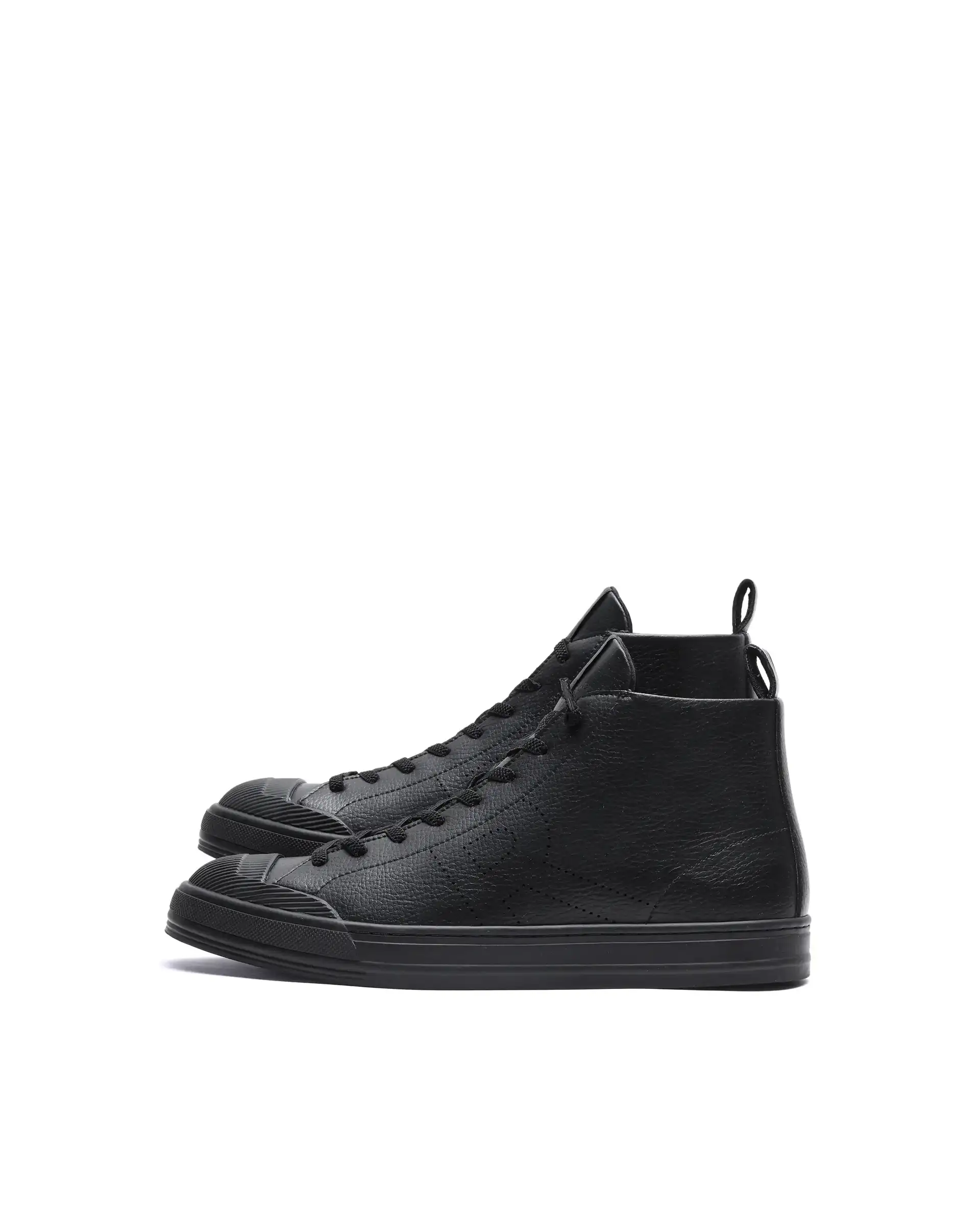 Rare Rabbit Men's Sauron Hi 25 Black Micro Leather Sneaker - Image 2