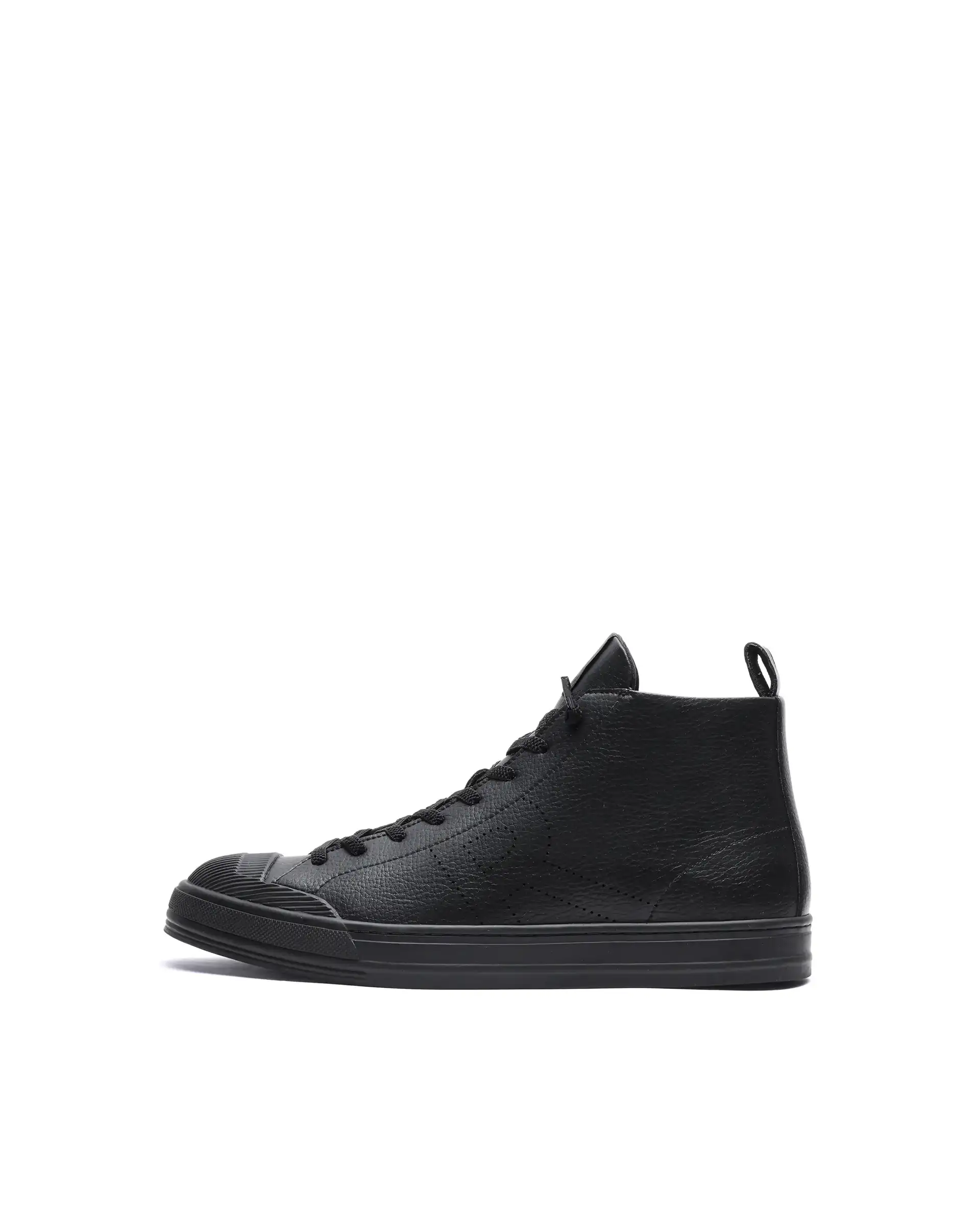 Rare Rabbit Men's Sauron Hi 25 Black Micro Leather Sneaker - Image 8