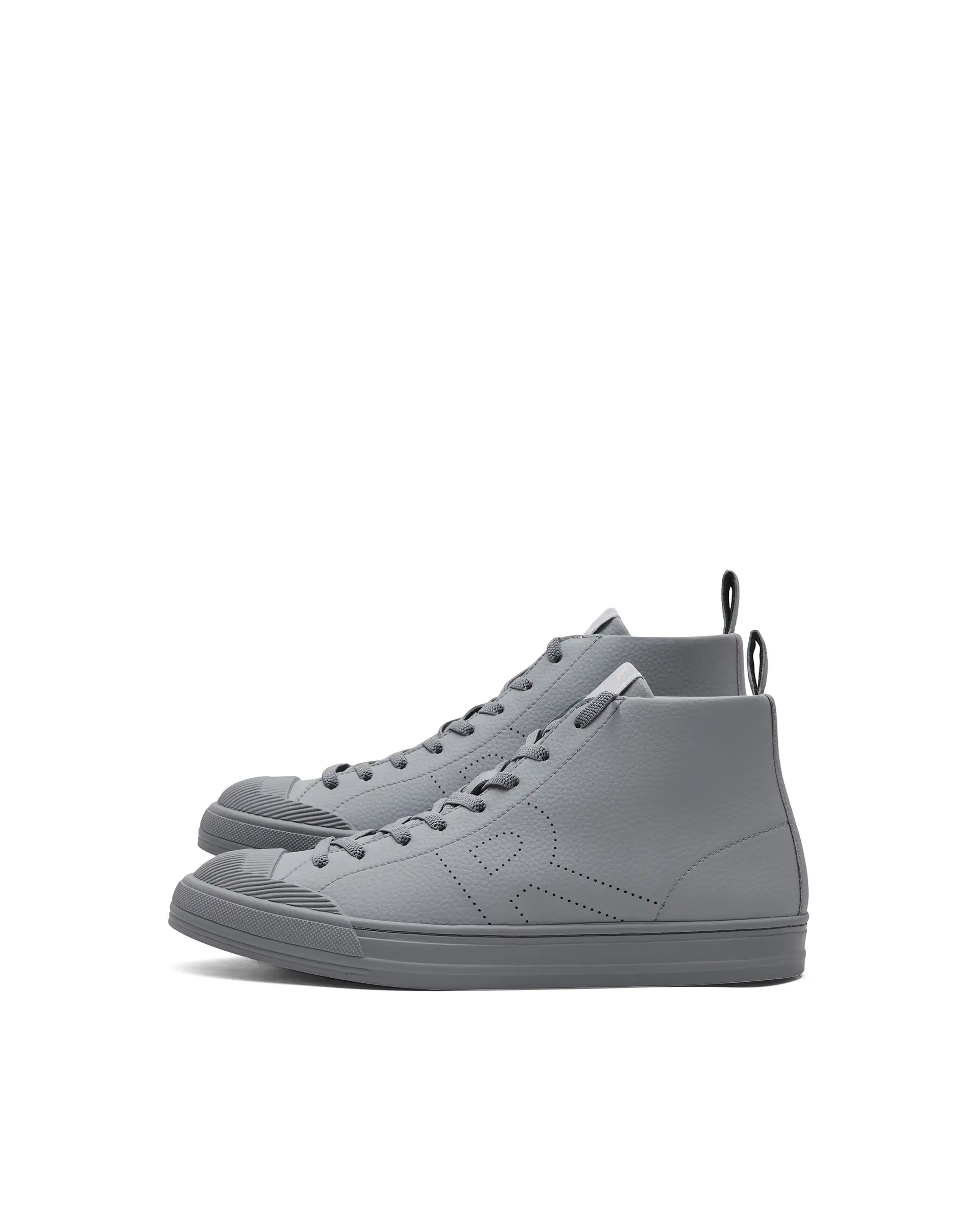 Rare Rabbit Men's Sauron Hi 25 Light Grey Leather Lace-Up Closure Sneaker - Image 4