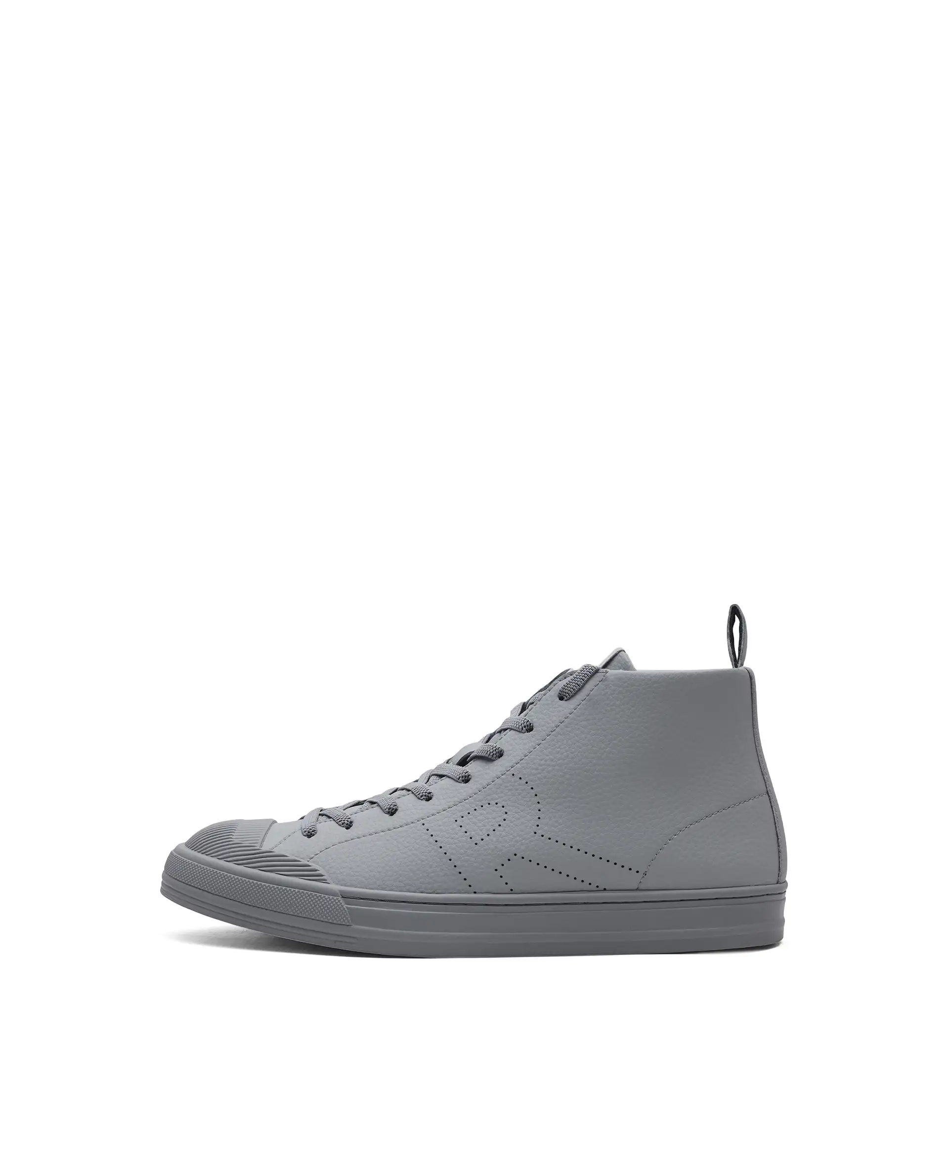 Rare Rabbit Men's Sauron Hi 25 Light Grey Leather Lace-Up Closure Sneaker - Image 8