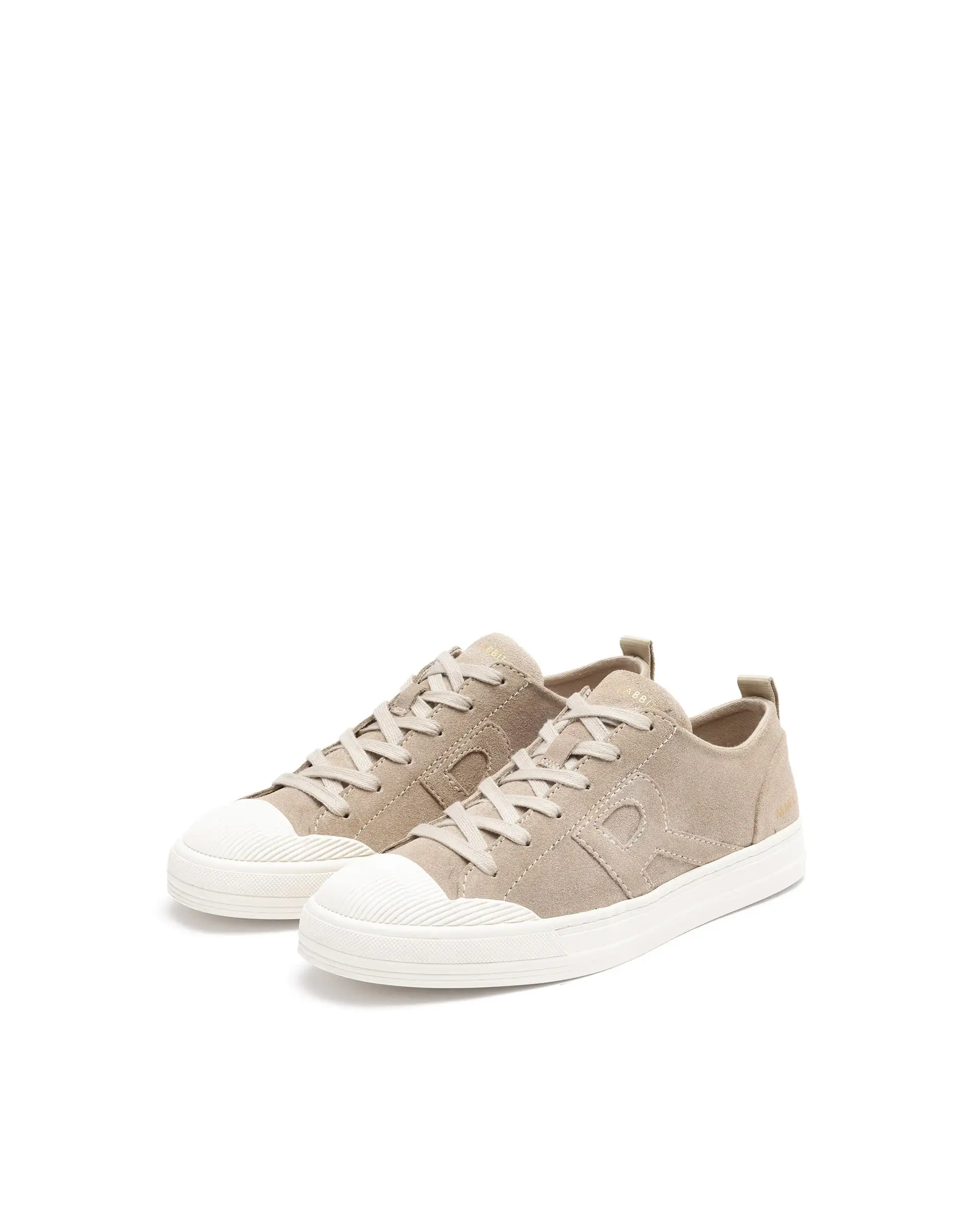 Rare Rabbit Mens Sauron Beige Round Toe Premium Suede Lace Up Low Top Sneaker Shoes - Image 3