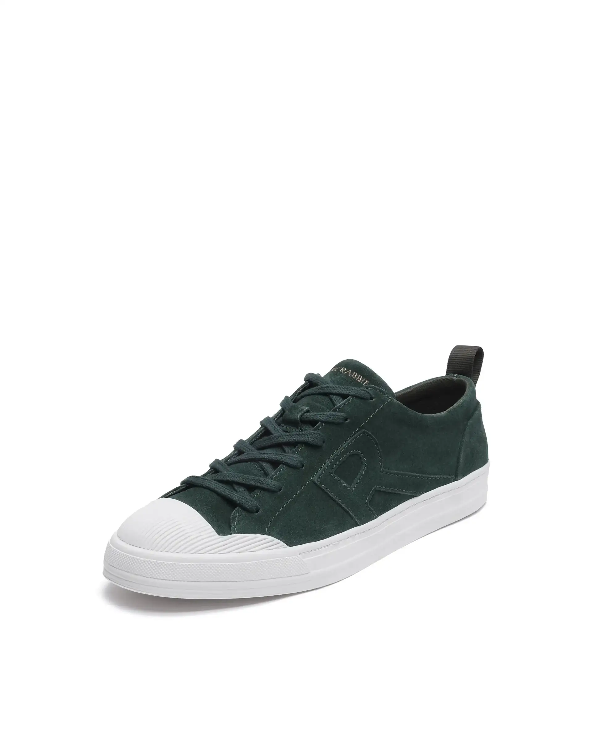 Rare Rabbit Men Sauron Green Round Toe Premium Suede Lace Up Low Top Sneaker Shoes - Image 7