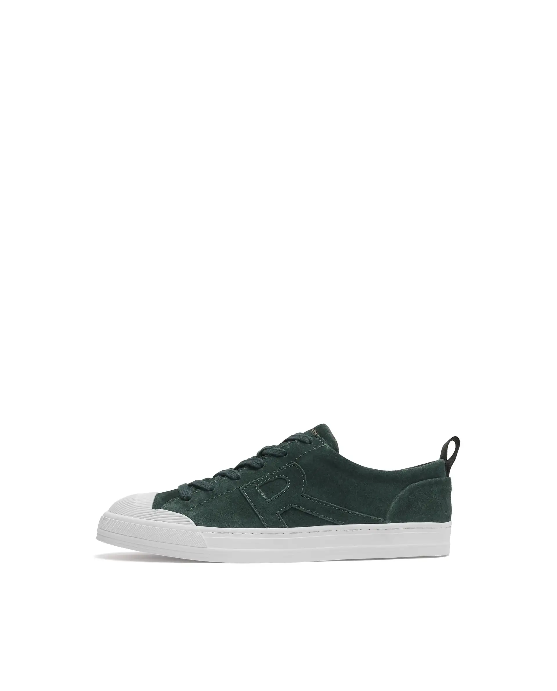 Rare Rabbit Men Sauron Green Round Toe Premium Suede Lace Up Low Top Sneaker Shoes - Image 9