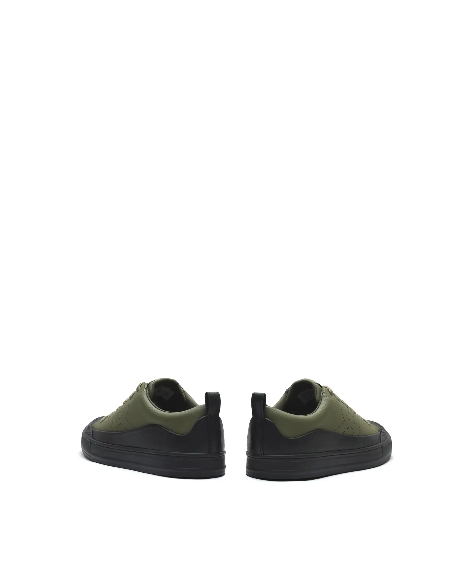 Rare Rabbit Men's Sauron Wave 24 Dark Olive Micro Leather Sneaker - Image 5