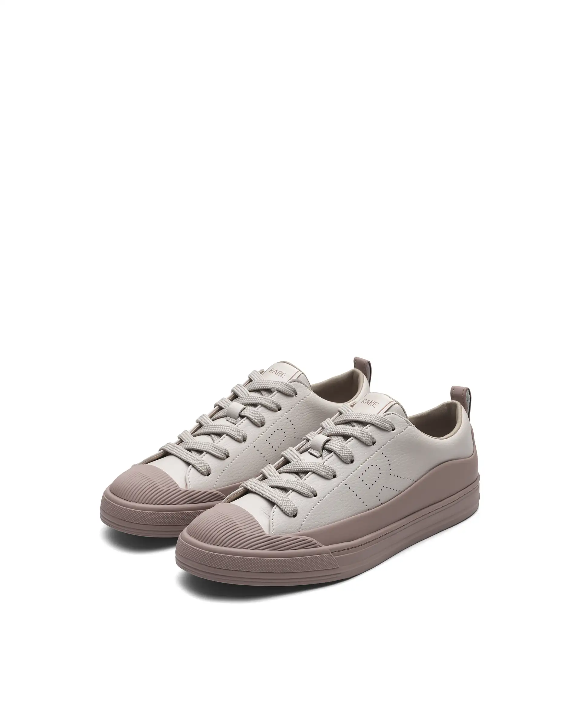 Rare Rabbit Men's Sauron Wave 24 Light Beige Micro Leather Sneaker - Image 3
