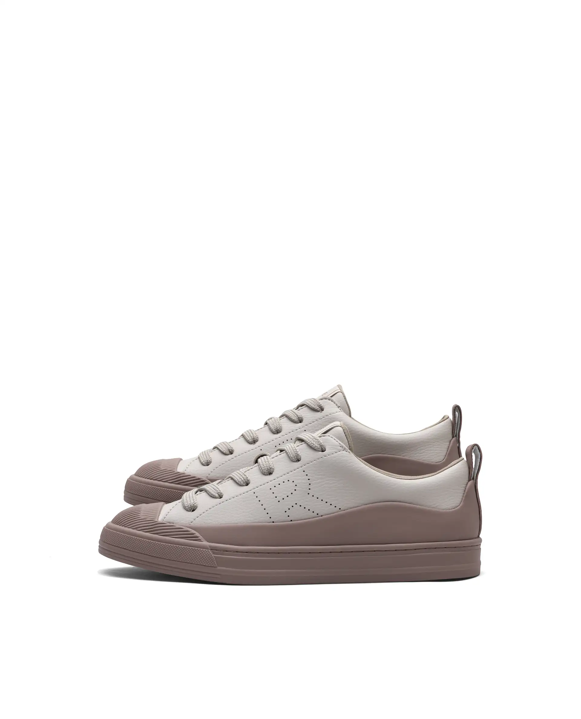 Rare Rabbit Men's Sauron Wave 24 Light Beige Micro Leather Sneaker - Image 5