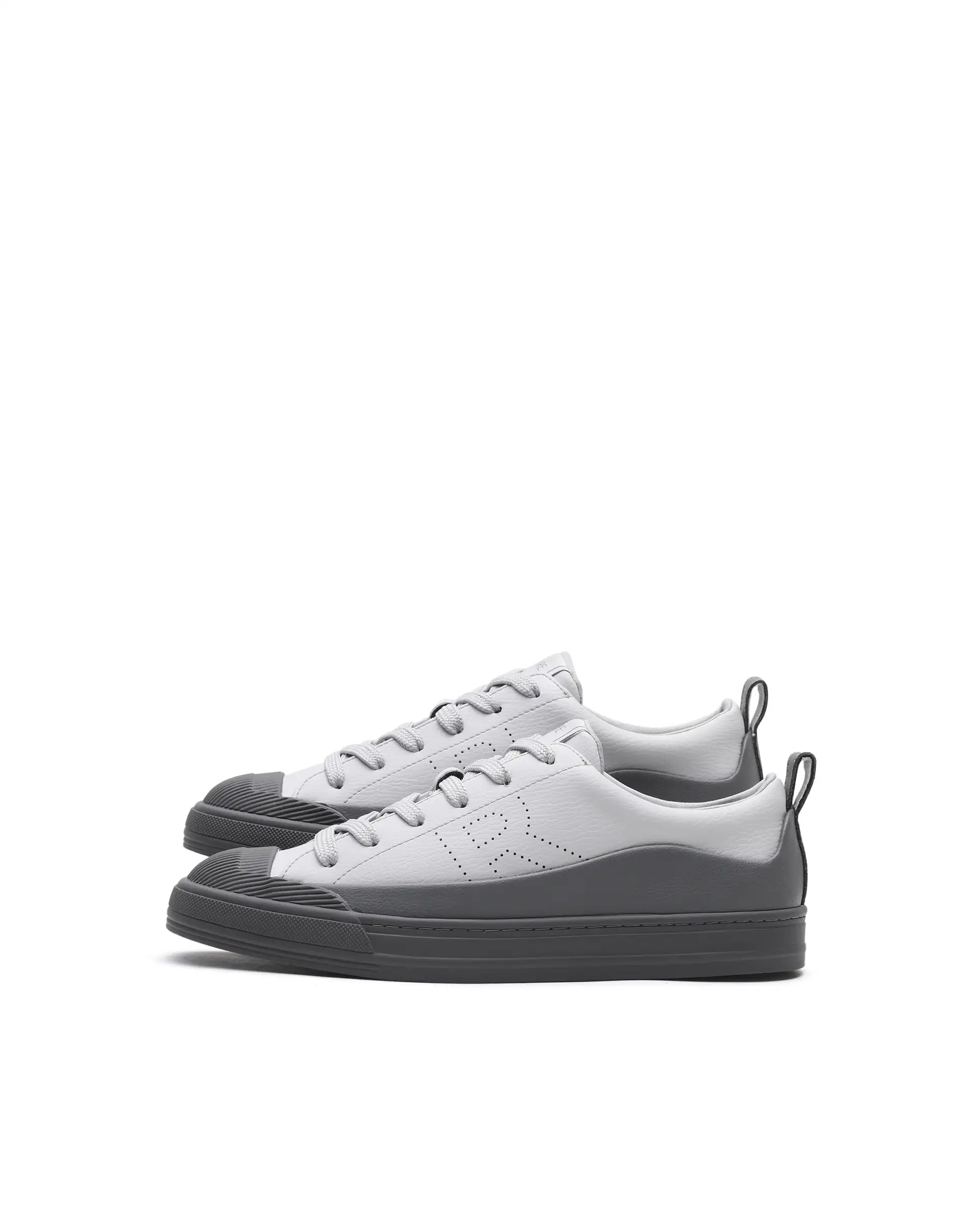 Rare Rabbit Men's Sauron Wave 24 Light Grey Micro Leather Sneaker - Image 5
