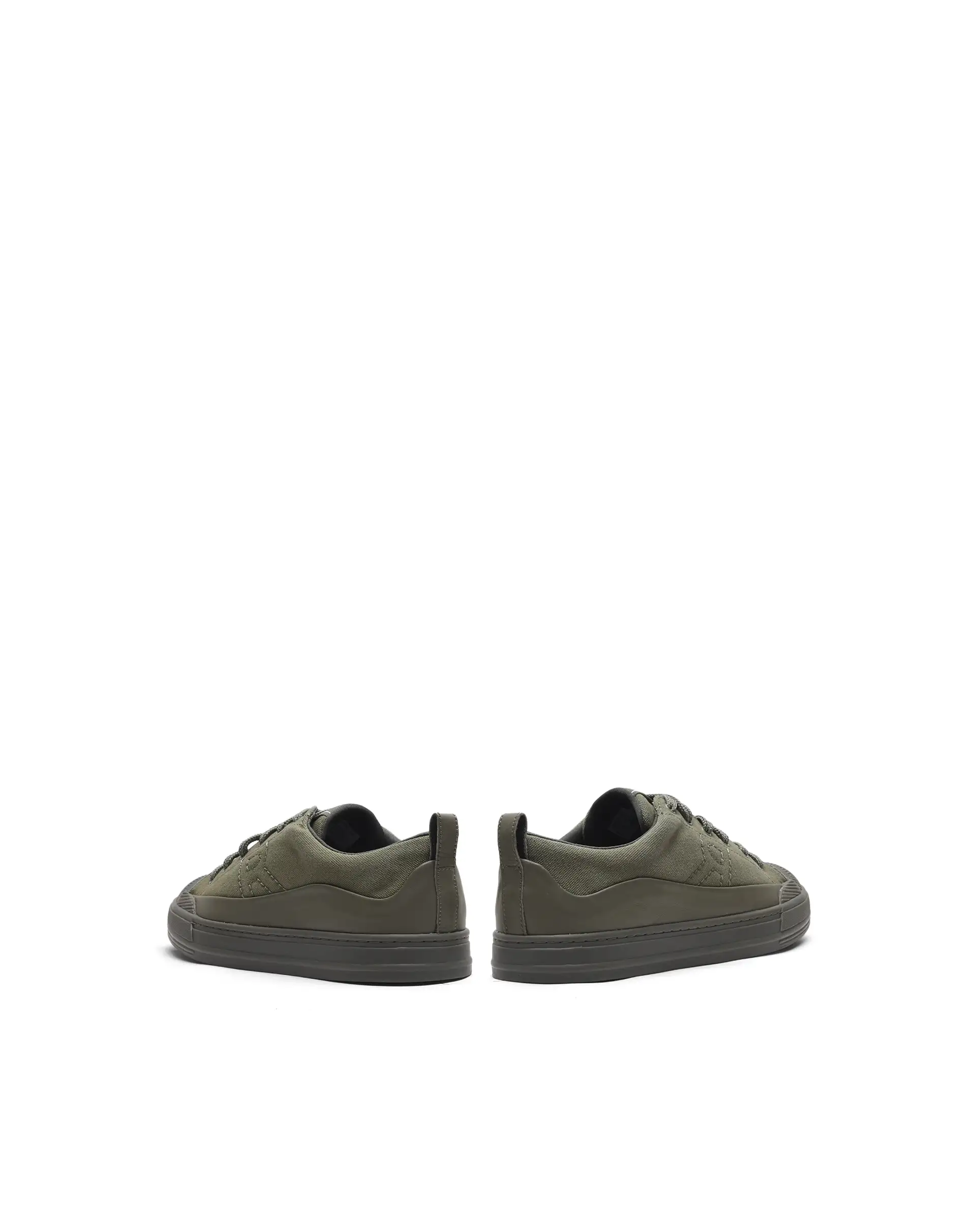 Rare Rabbit Men's Sauron Wave 60 Dark Olive Canvas Fabric Sneaker - Image 5