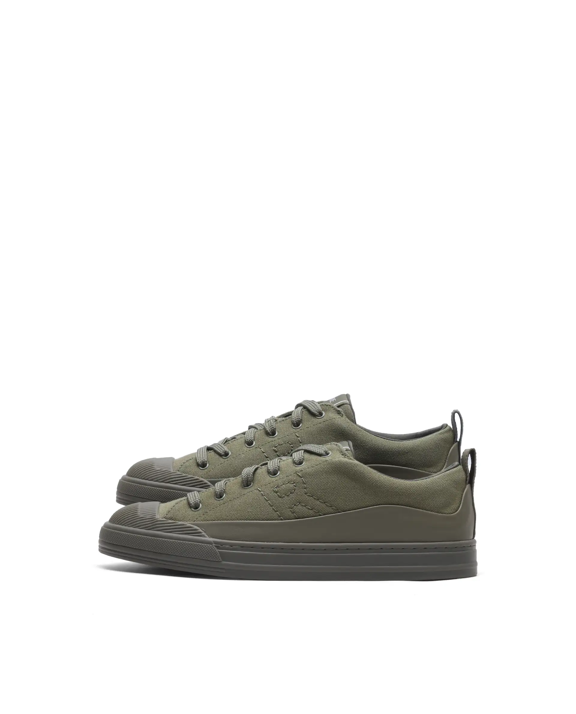 Rare Rabbit Men's Sauron Wave 60 Dark Olive Canvas Fabric Sneaker - Image 7
